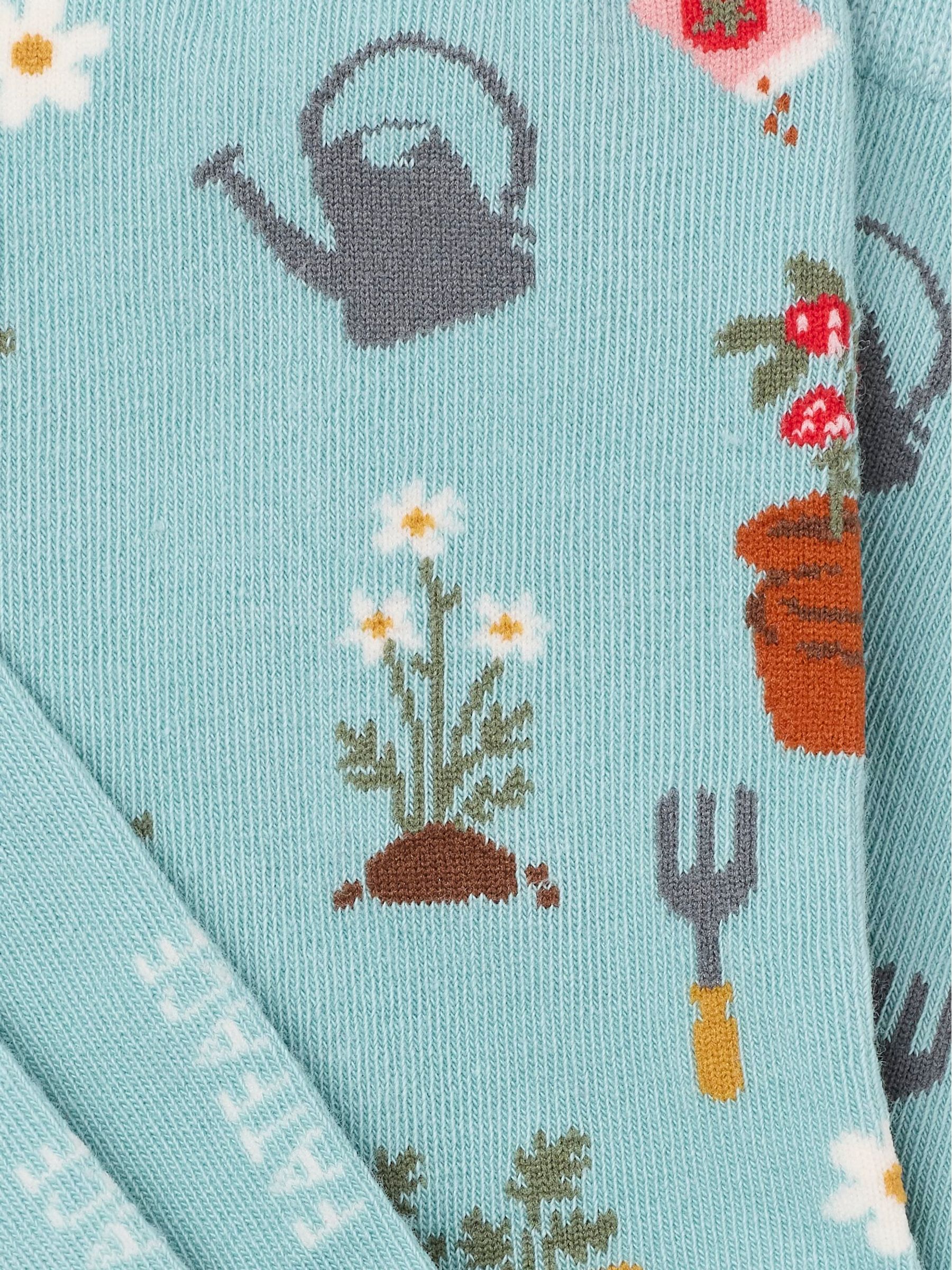 Blue Gardening Socks - Image 2 of 2