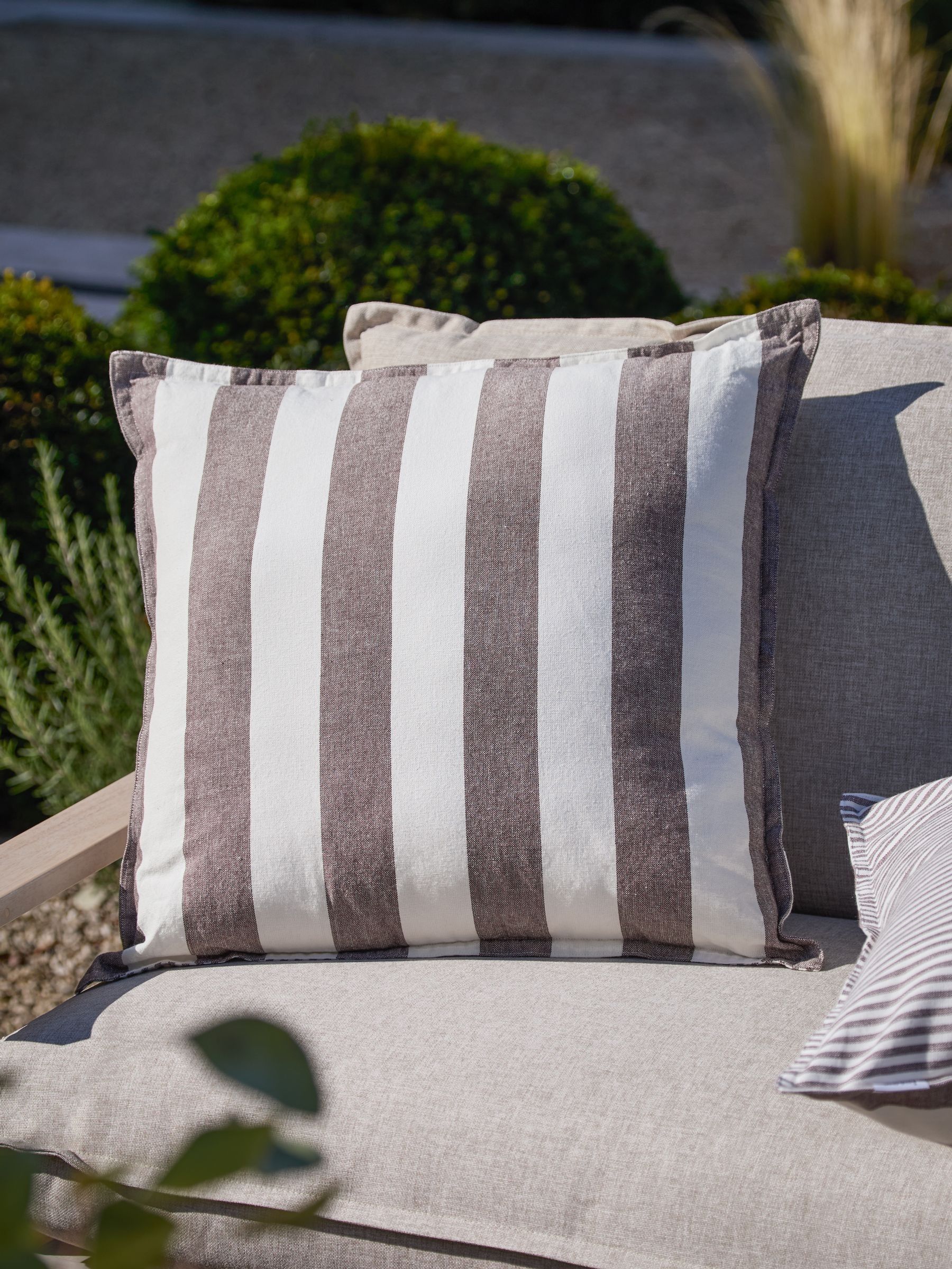 Yard Chocolate Hayle Outdoor Cushion - Image 1 of 7 Yard Chocolate Hayle Outdoor Cushion - Image 1 of 7