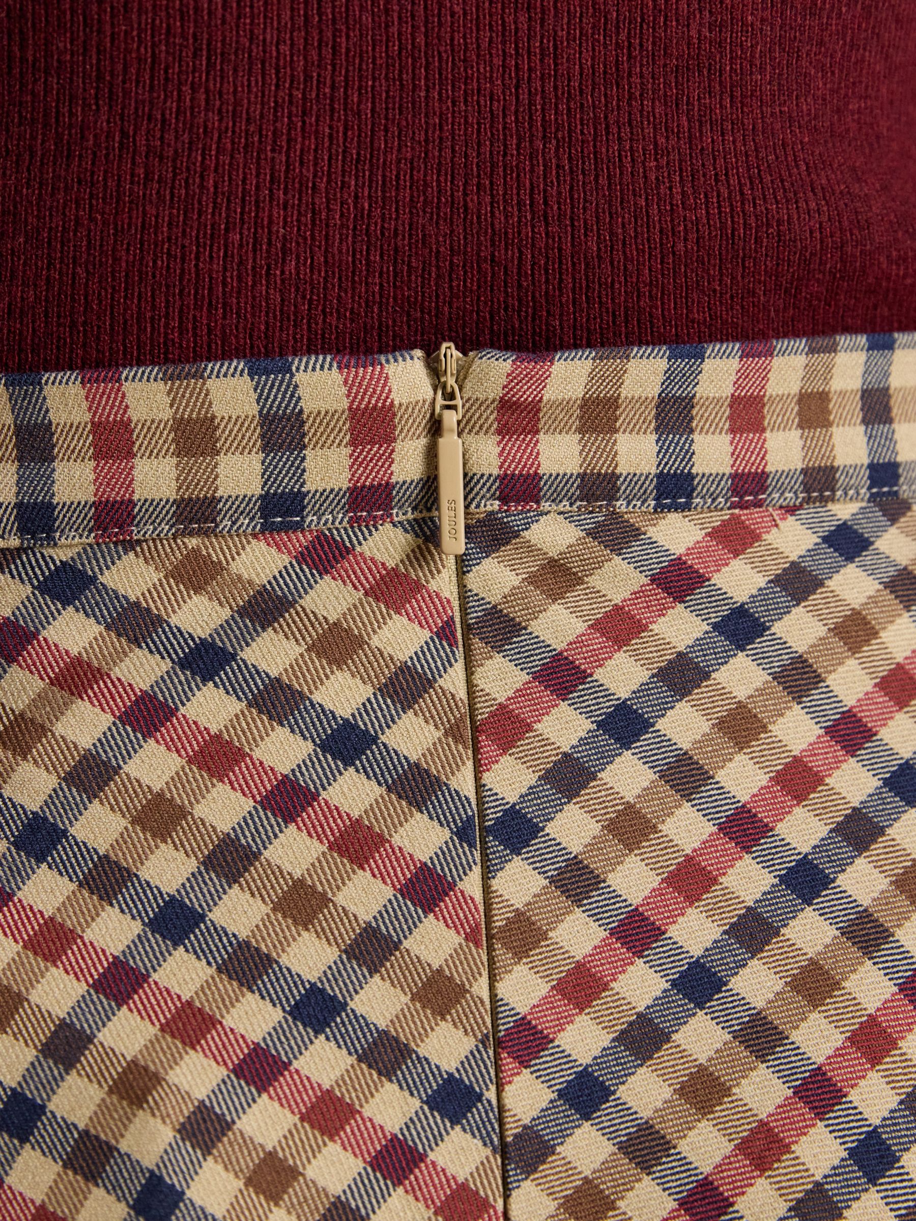 Emmy Brown Check Panel Midi Skirt - Image 6 of 9