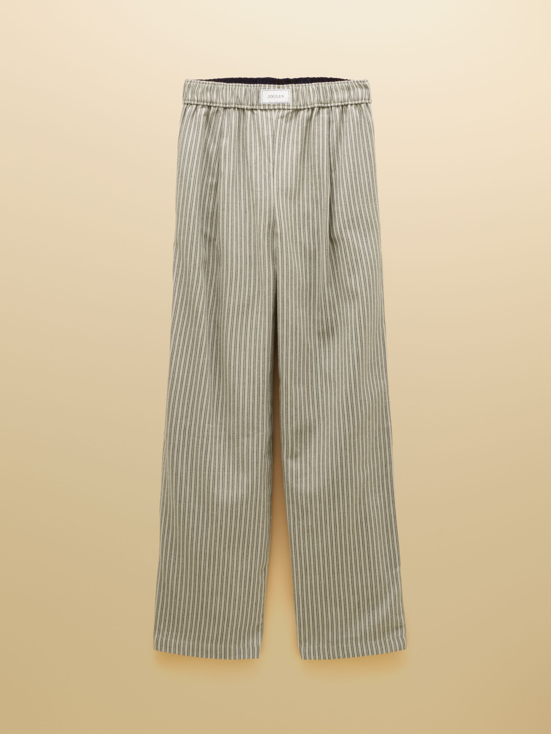 Flannel Hallie Navy Stripe Pull-On Trousers - Image 9 of 9 Flannel Hallie Navy Stripe Pull-On Trousers - Image 9 of 9
