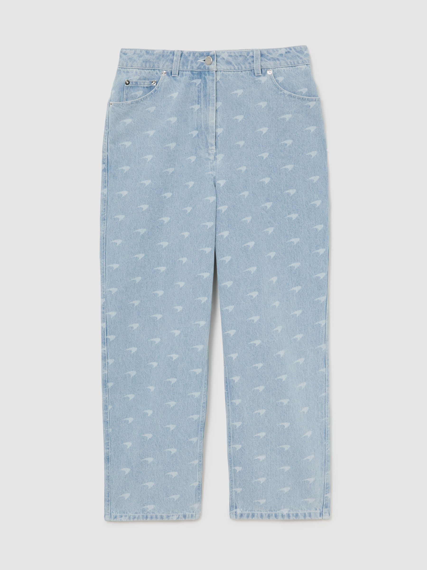 McLaren Racing Straight-Leg Speedmark Jeans in Soft Blue - Image 2 of 7