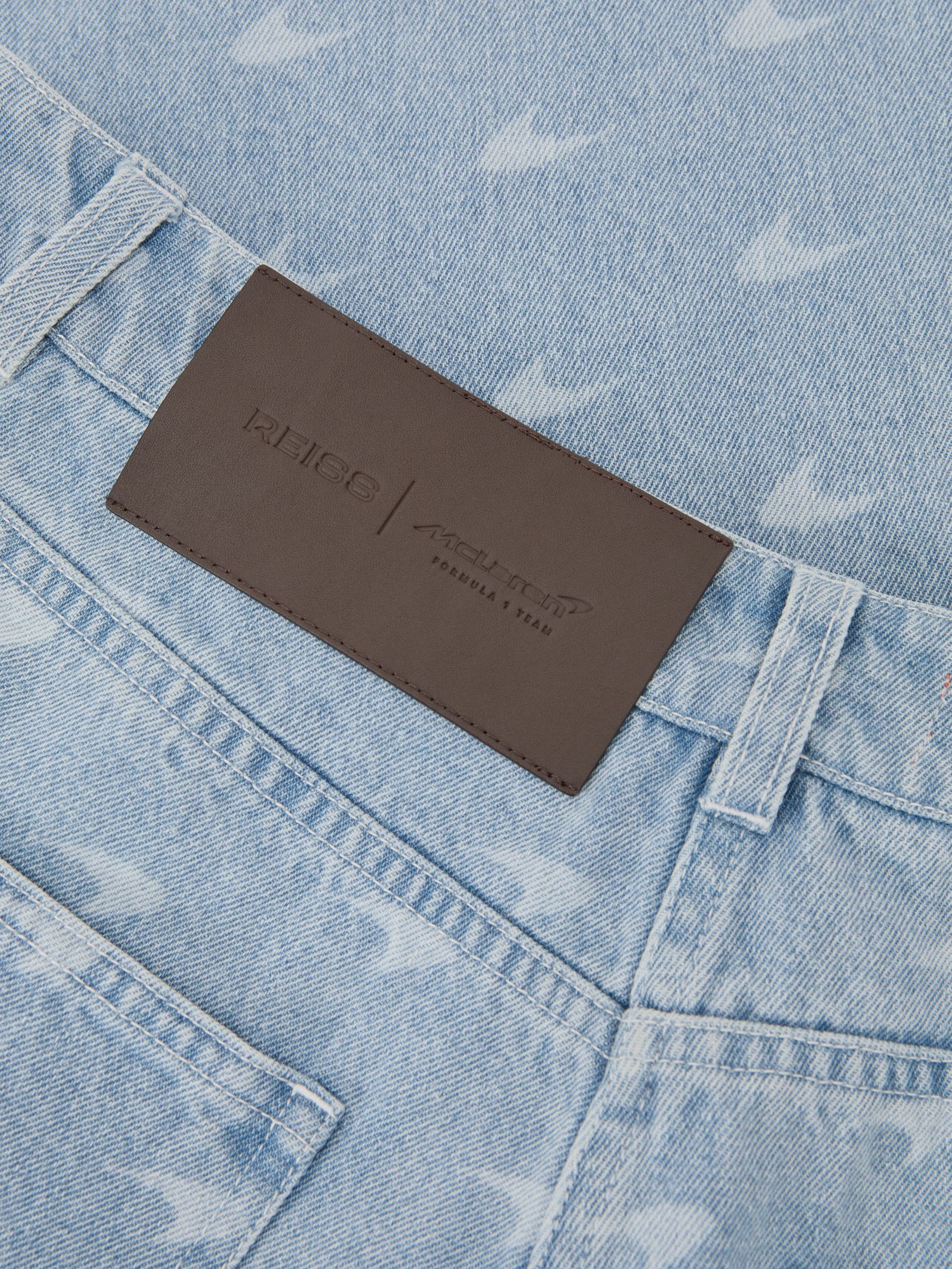 McLaren Racing Straight-Leg Speedmark Jeans in Soft Blue - Image 6 of 7