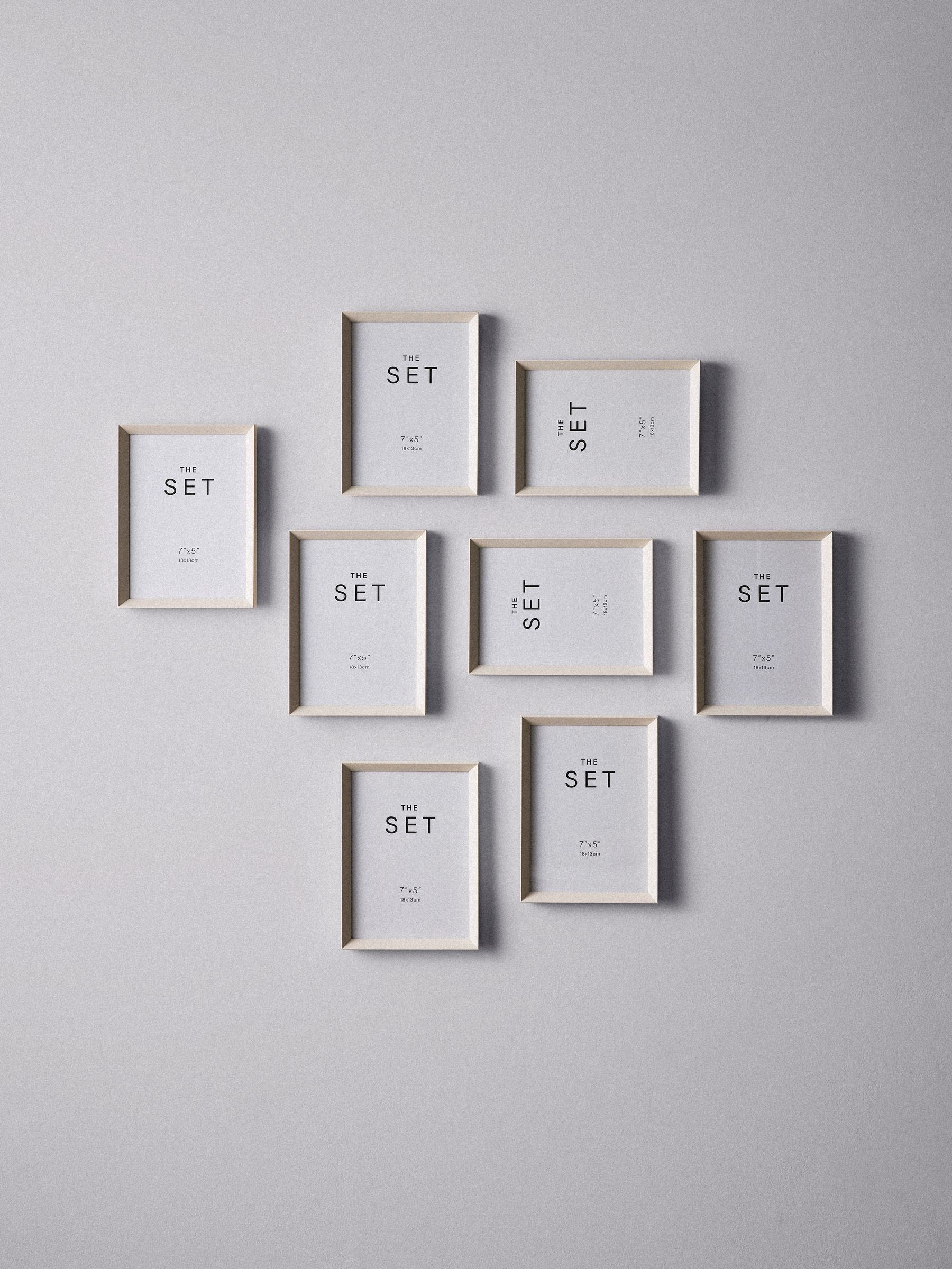 The Set 8 Pack Cream 7x5 Frames - Image 1 of 3