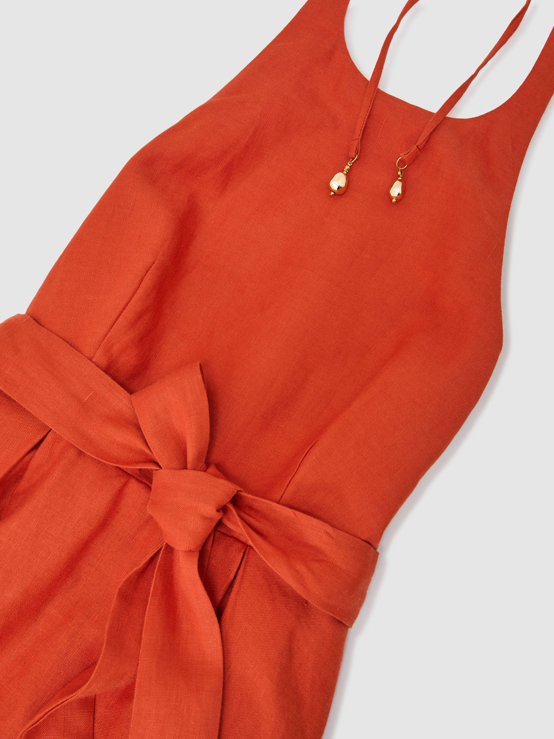 Dress in Coral Orange - Image 9 of 9