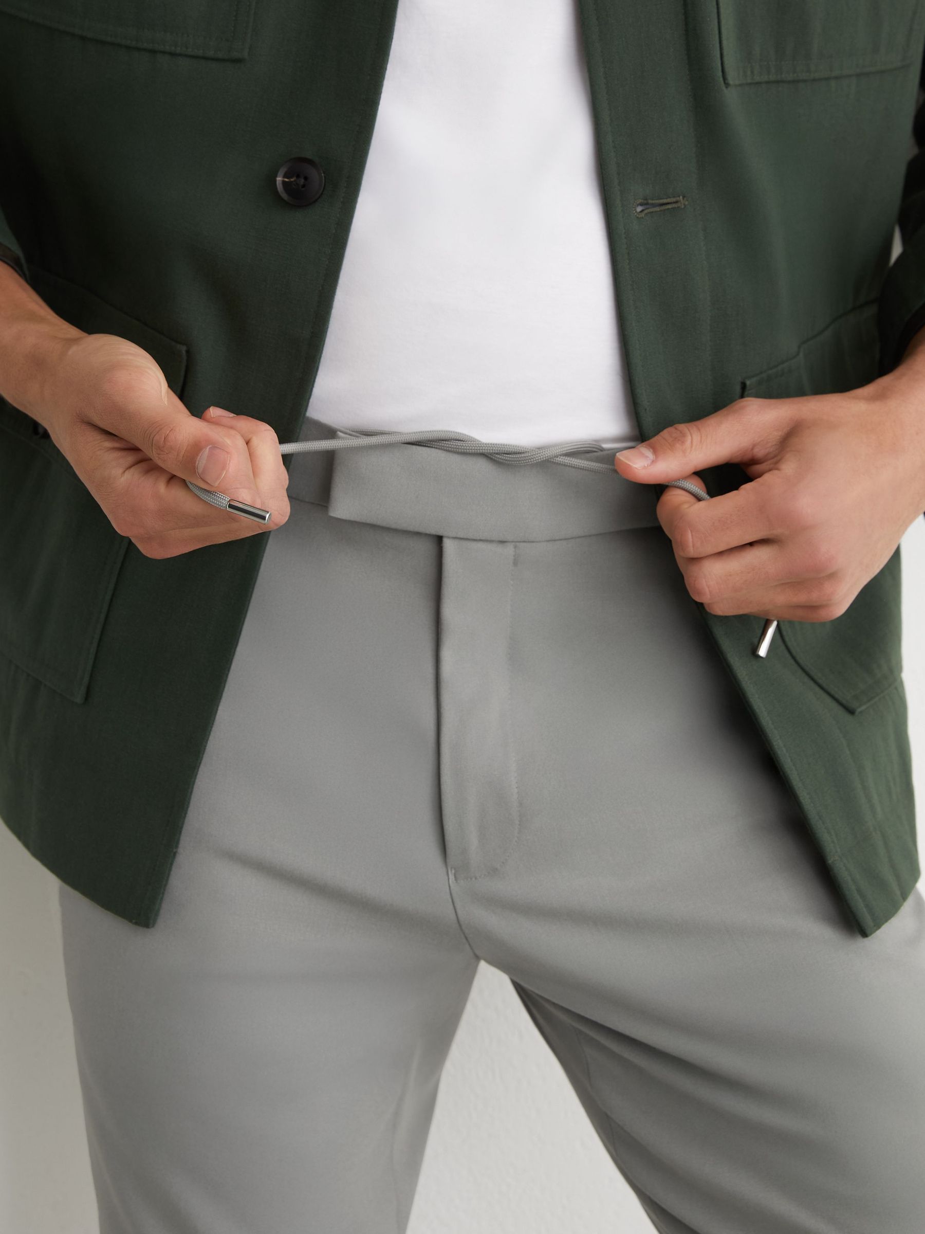 Trousers in Sage Green - Image 4 of 7