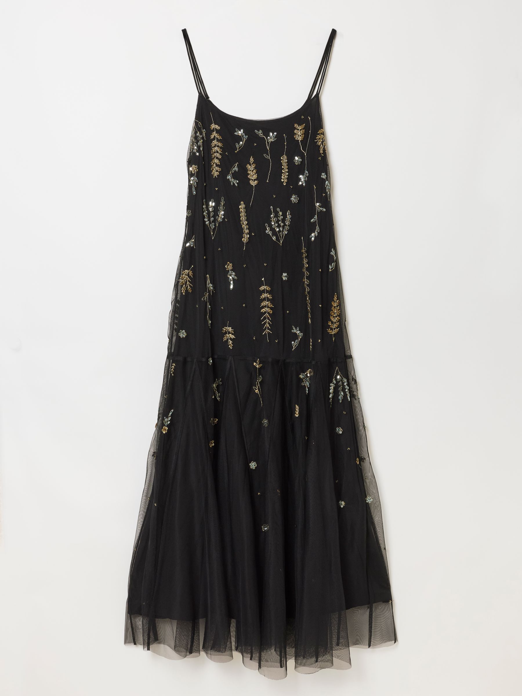 Neeva Black Beaded Strappy Maxi Dress - Image 9 of 9