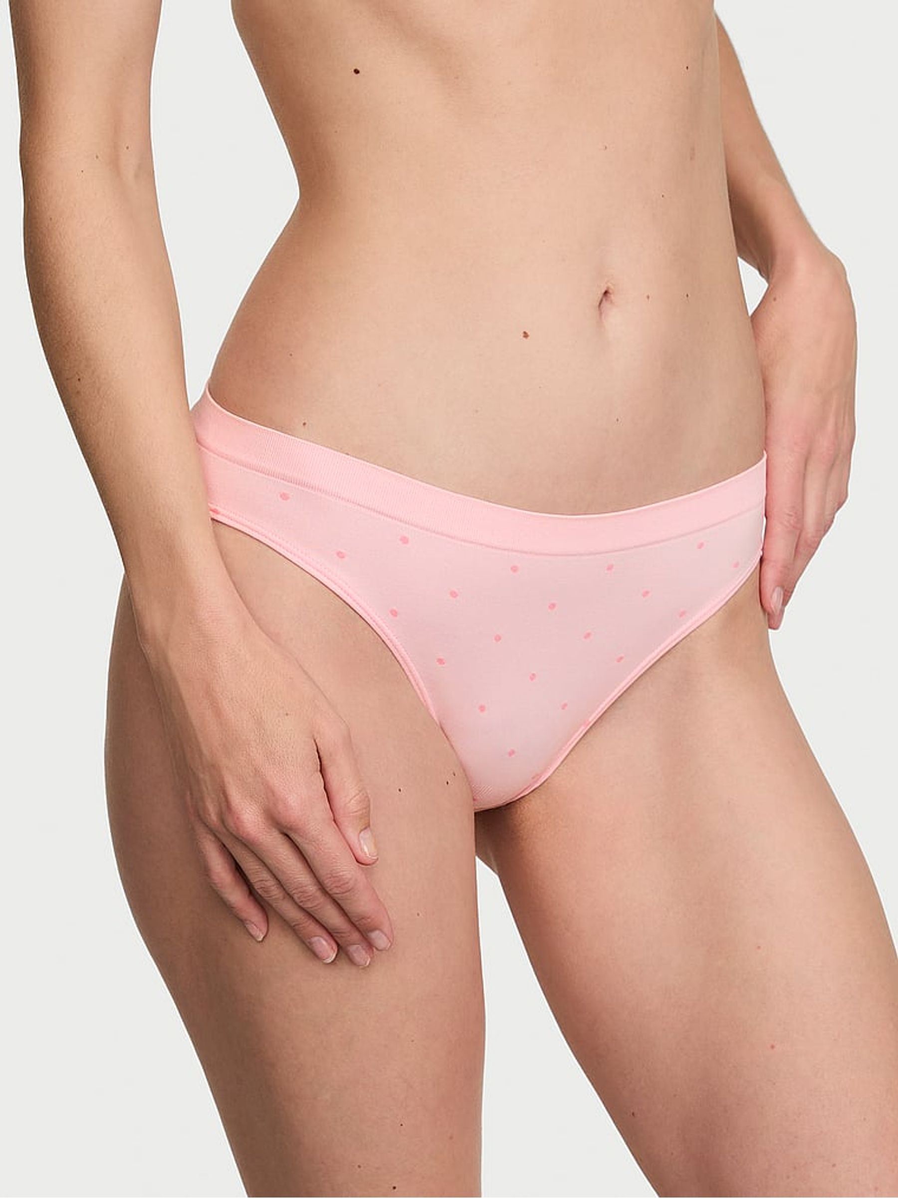 Angel Pink Polka dot Bikini Knickers - Image 1 of 2