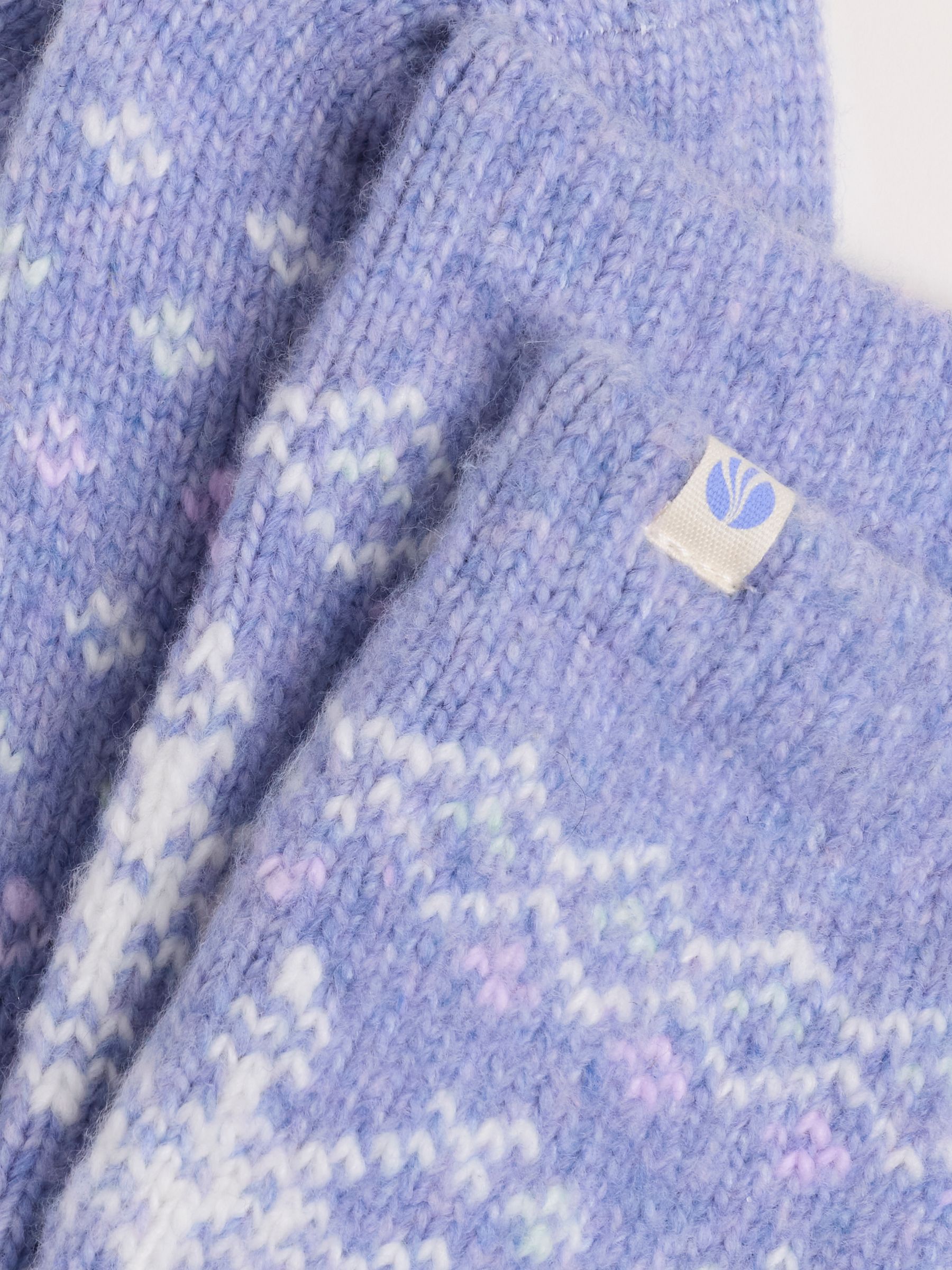 Fairisle Super Soft Socks in Purple - Image 2 of 2 Fairisle Super Soft Socks in Purple - Image 2 of 2