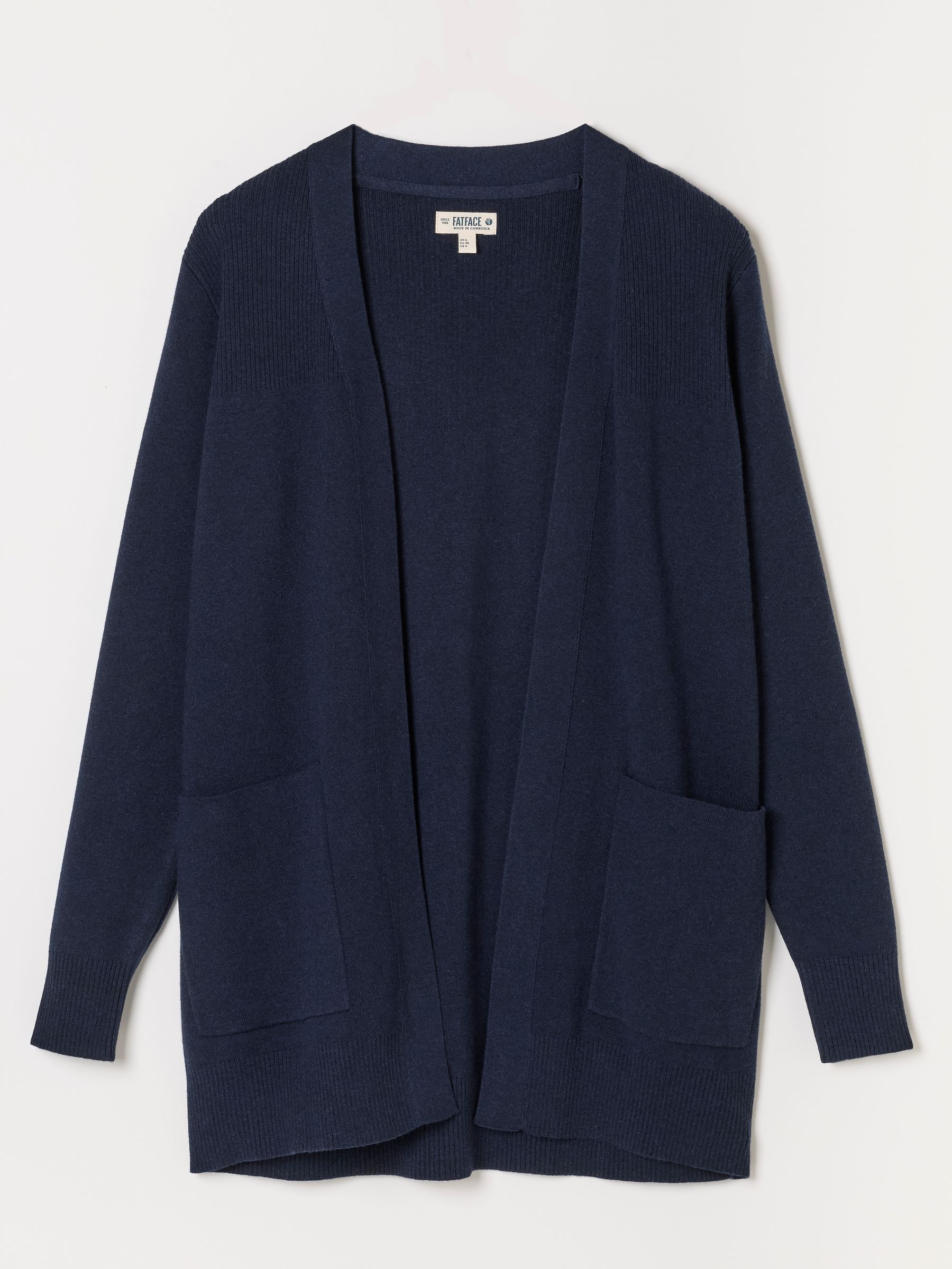 Selene Navy Knitted Longline Cardigan - Image 5 of 5