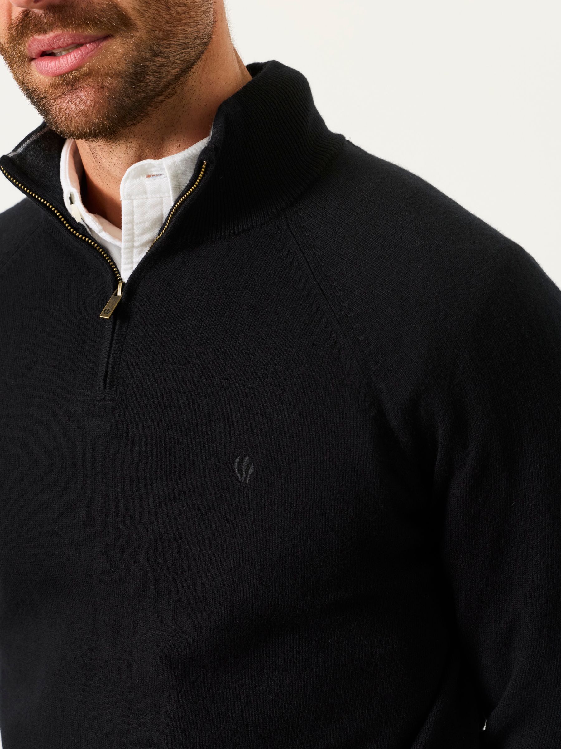 Rye Black Half Neck Knitted Jumper - Image 3 of 5