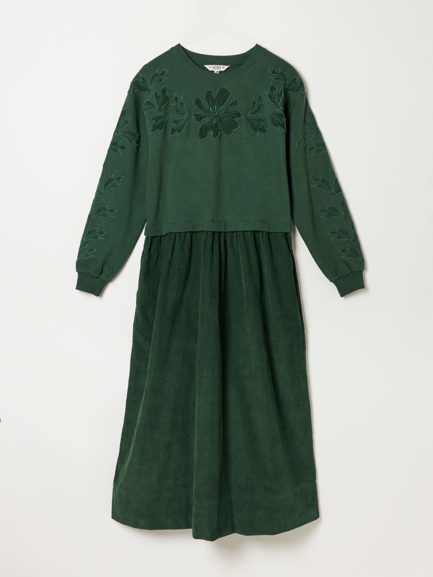Pacey Green 2in1 Cord Midi Dress - Image 5 of 5 Pacey Green 2in1 Cord Midi Dress - Image 5 of 5