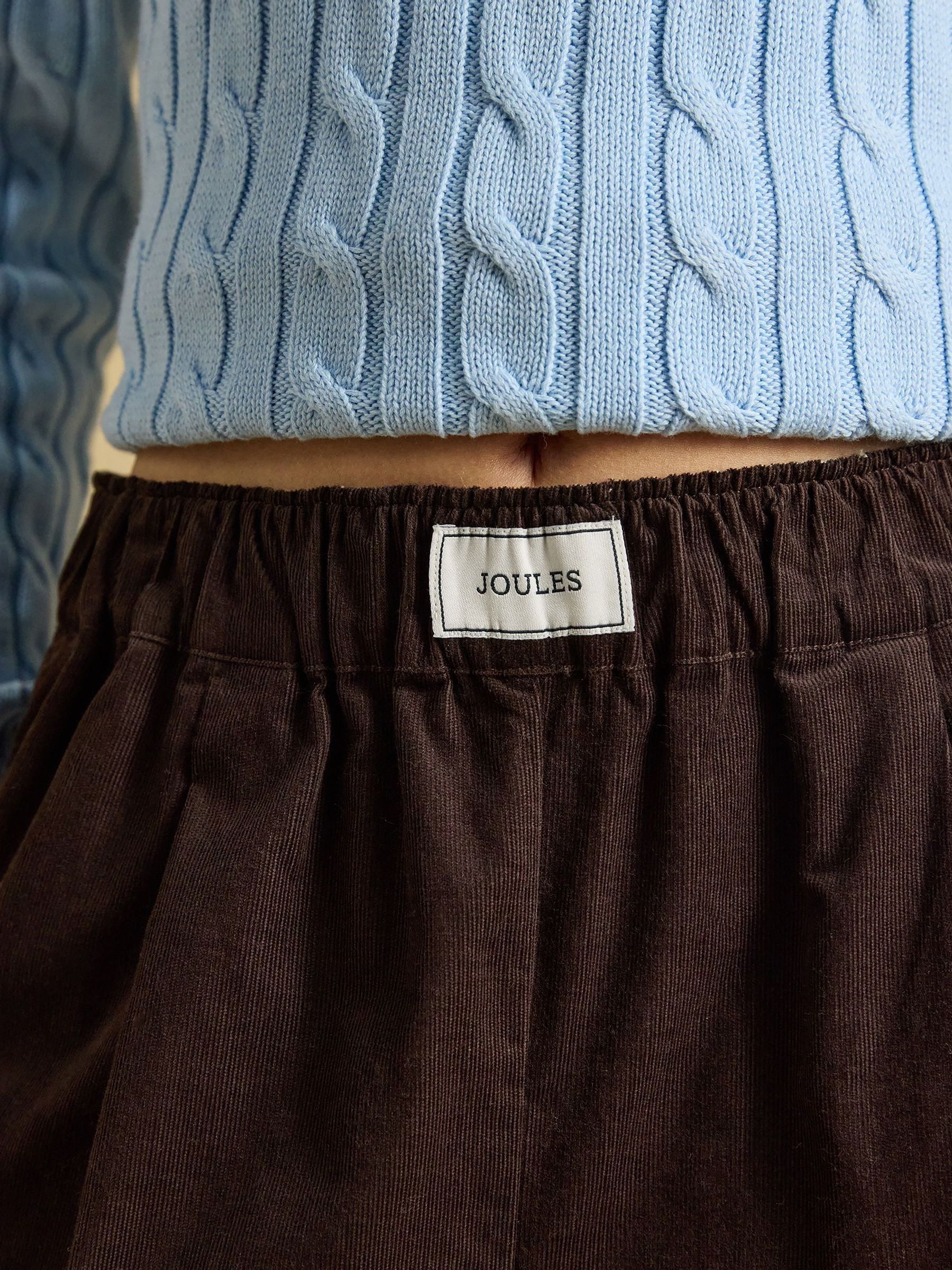 Brown Hallie Pull On Cord Trouser - Image 6 of 7