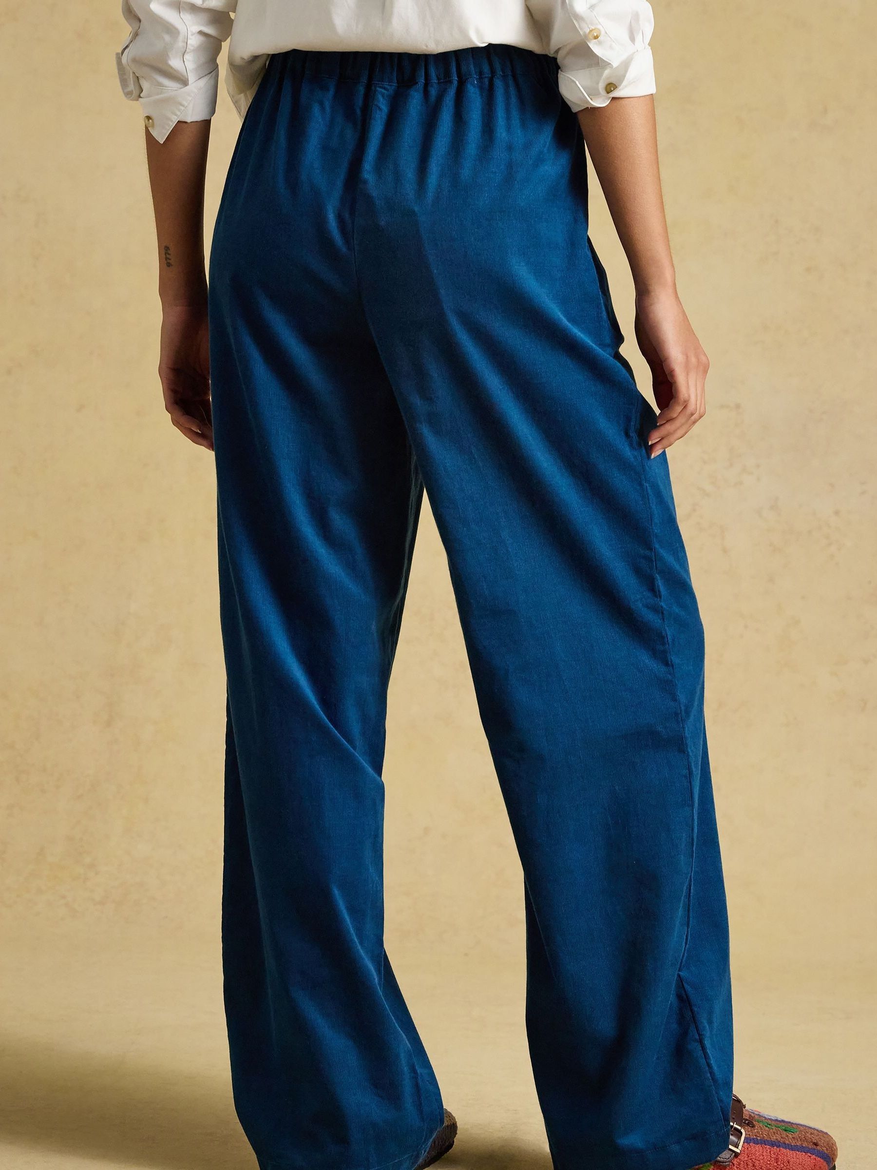 Navy Hallie Pull On Cord Trouser - Image 2 of 7