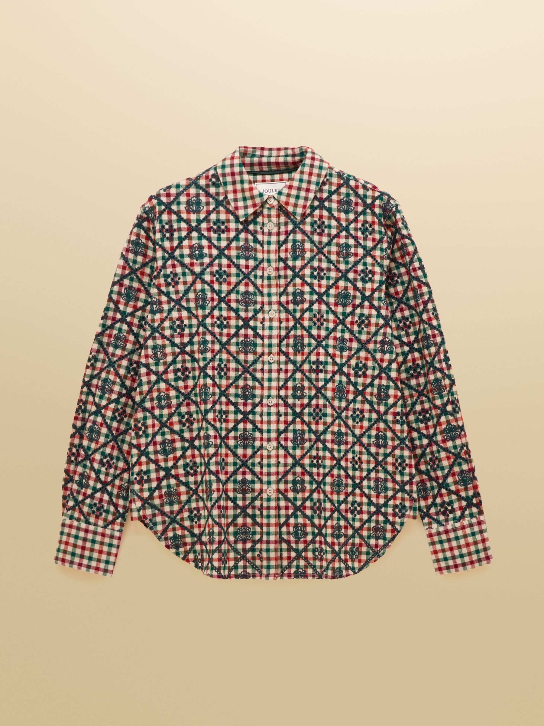 Brushed Cotton Multi Check Boyfriend Fit Shirt - Image 8 of 8 Brushed Cotton Multi Check Boyfriend Fit Shirt - Image 8 of 8