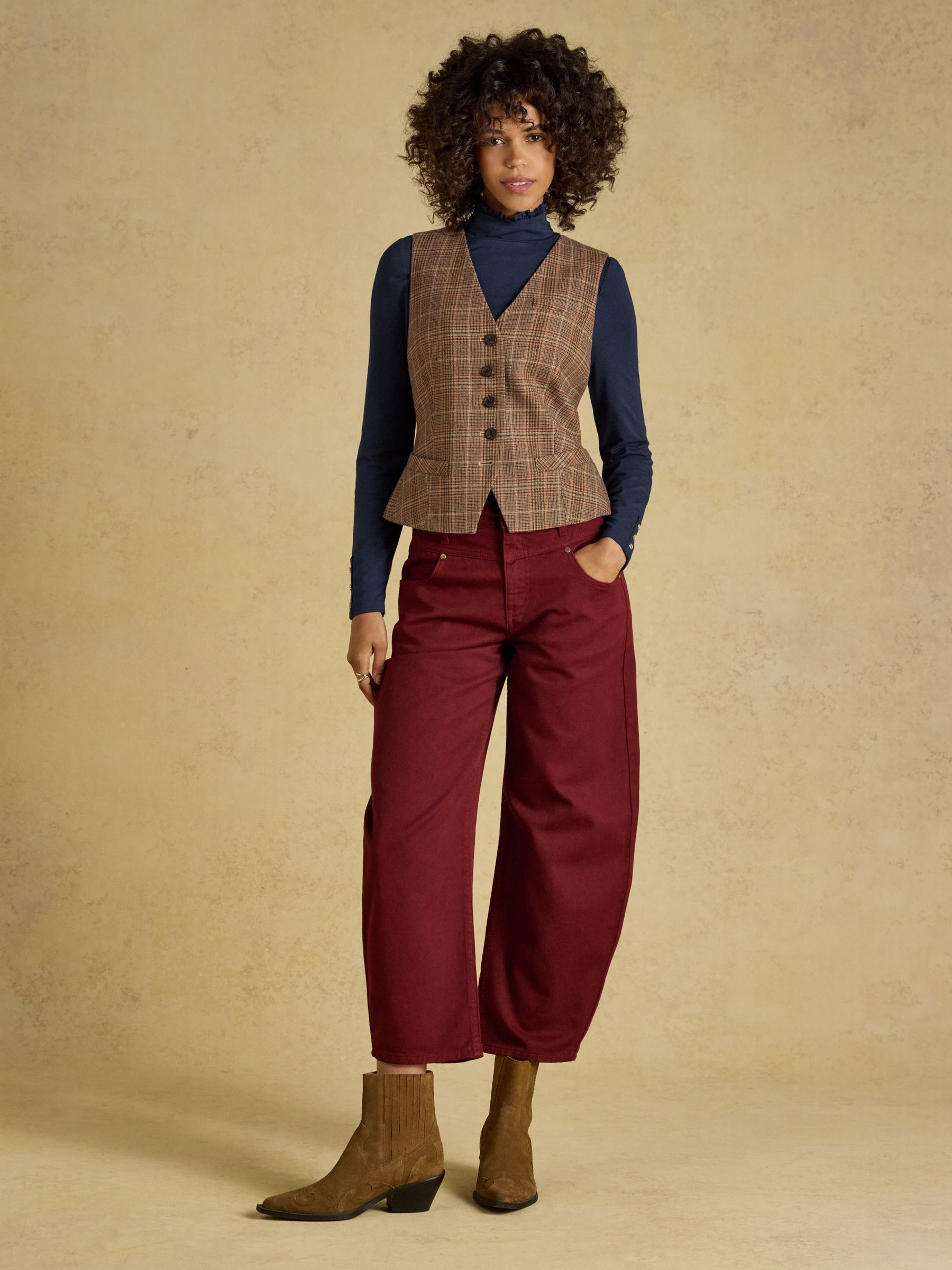 Amy Cream/Navy Jersey Layering Tops 2 Pack - Image 7 of 7