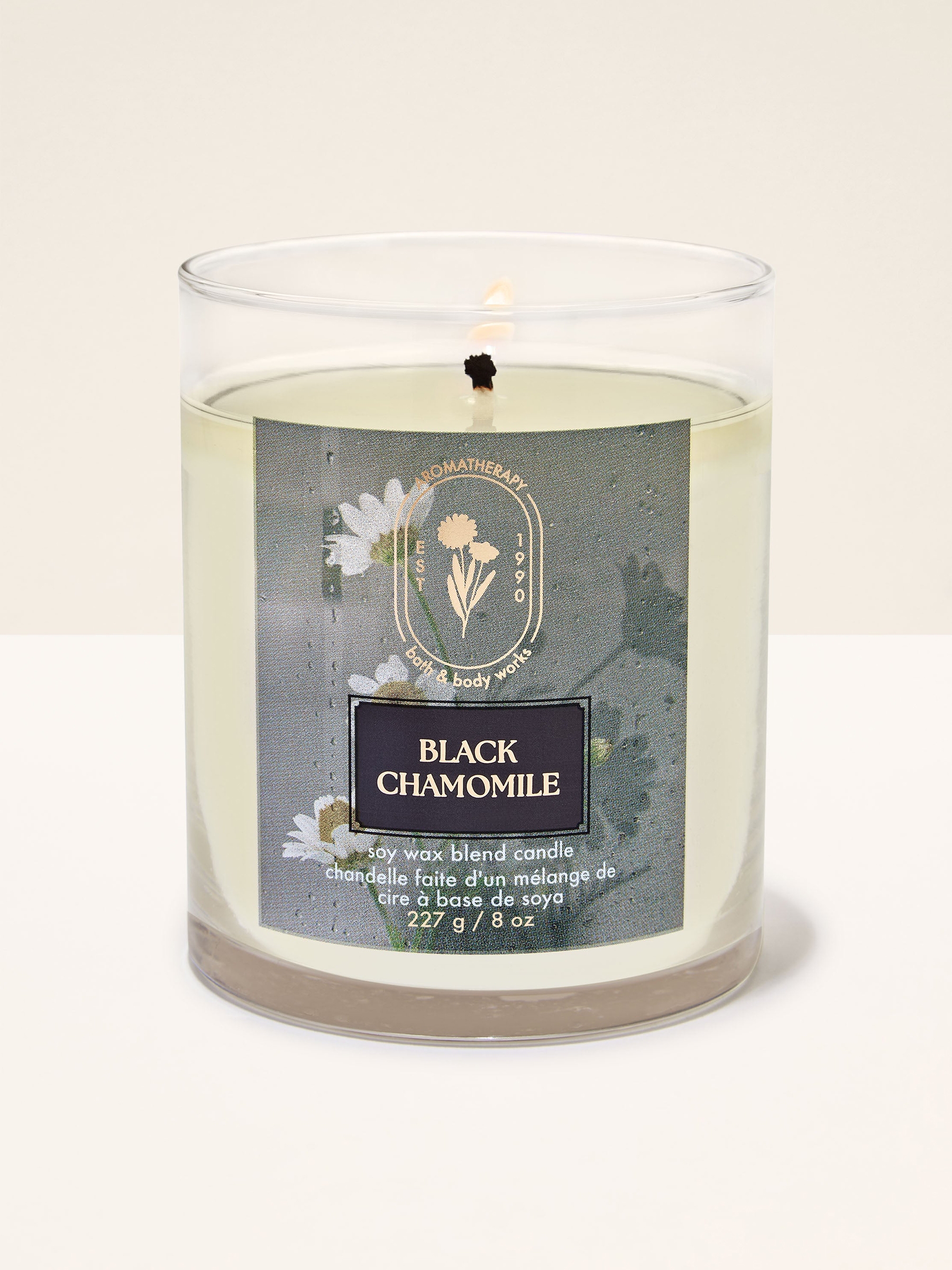 Black Chamomile Single Wick Candle 227g - Image 1 of 2