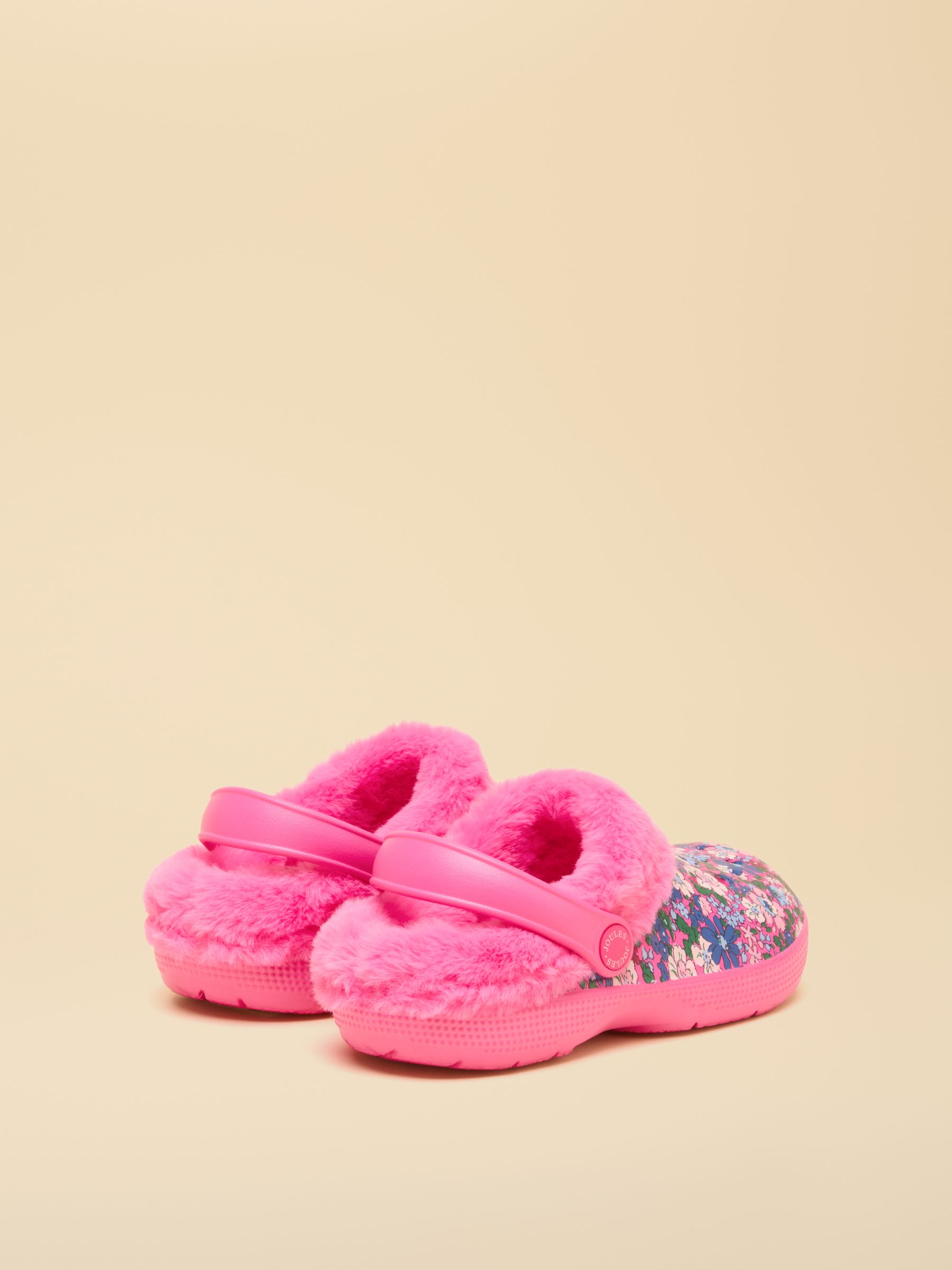 Winter Poole Pink Floral Lined Clogs - Image 2 of 6