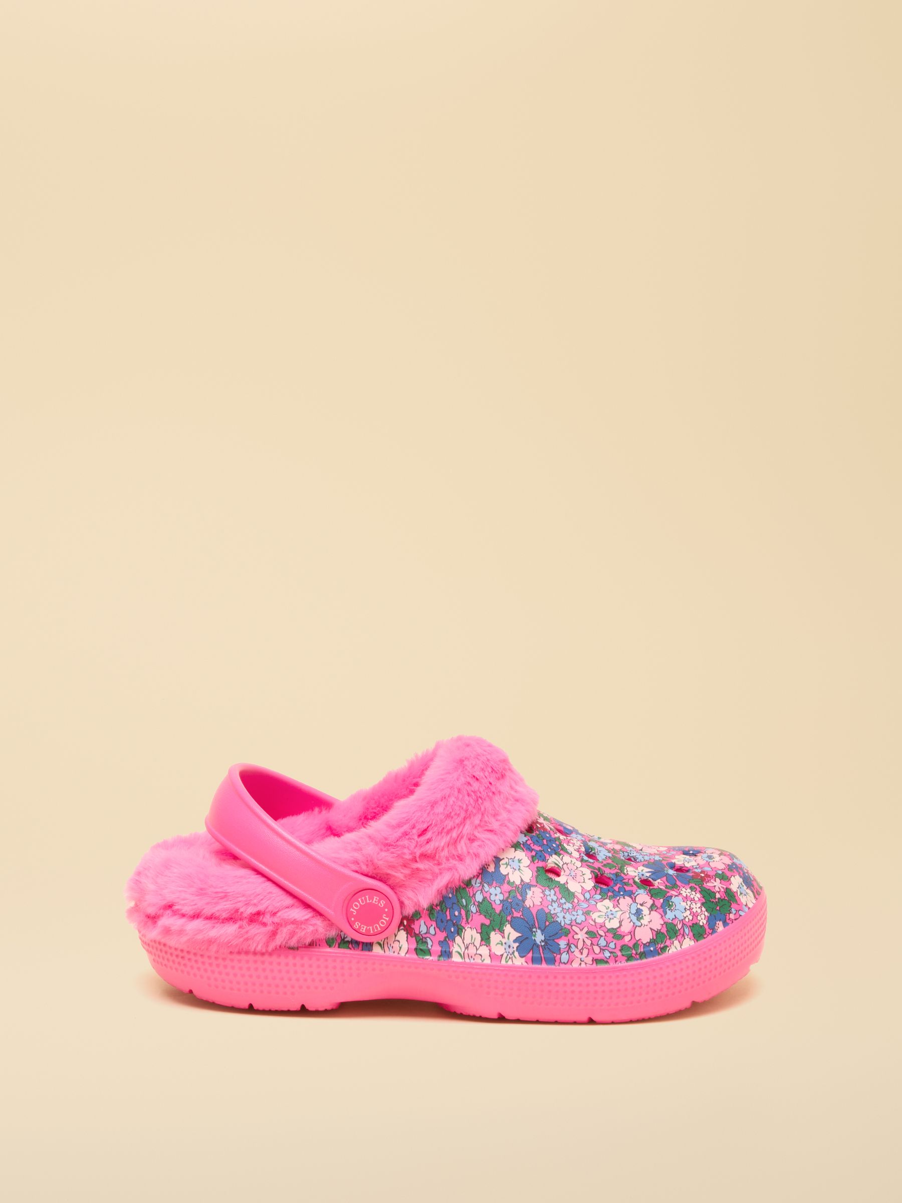 Winter Poole Pink Floral Lined Clogs - Image 3 of 6