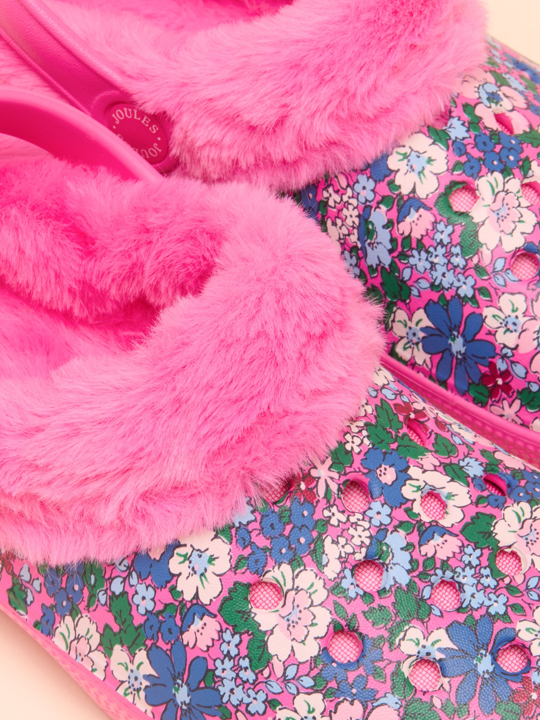 Winter Poole Pink Floral Lined Clogs - Image 5 of 6
