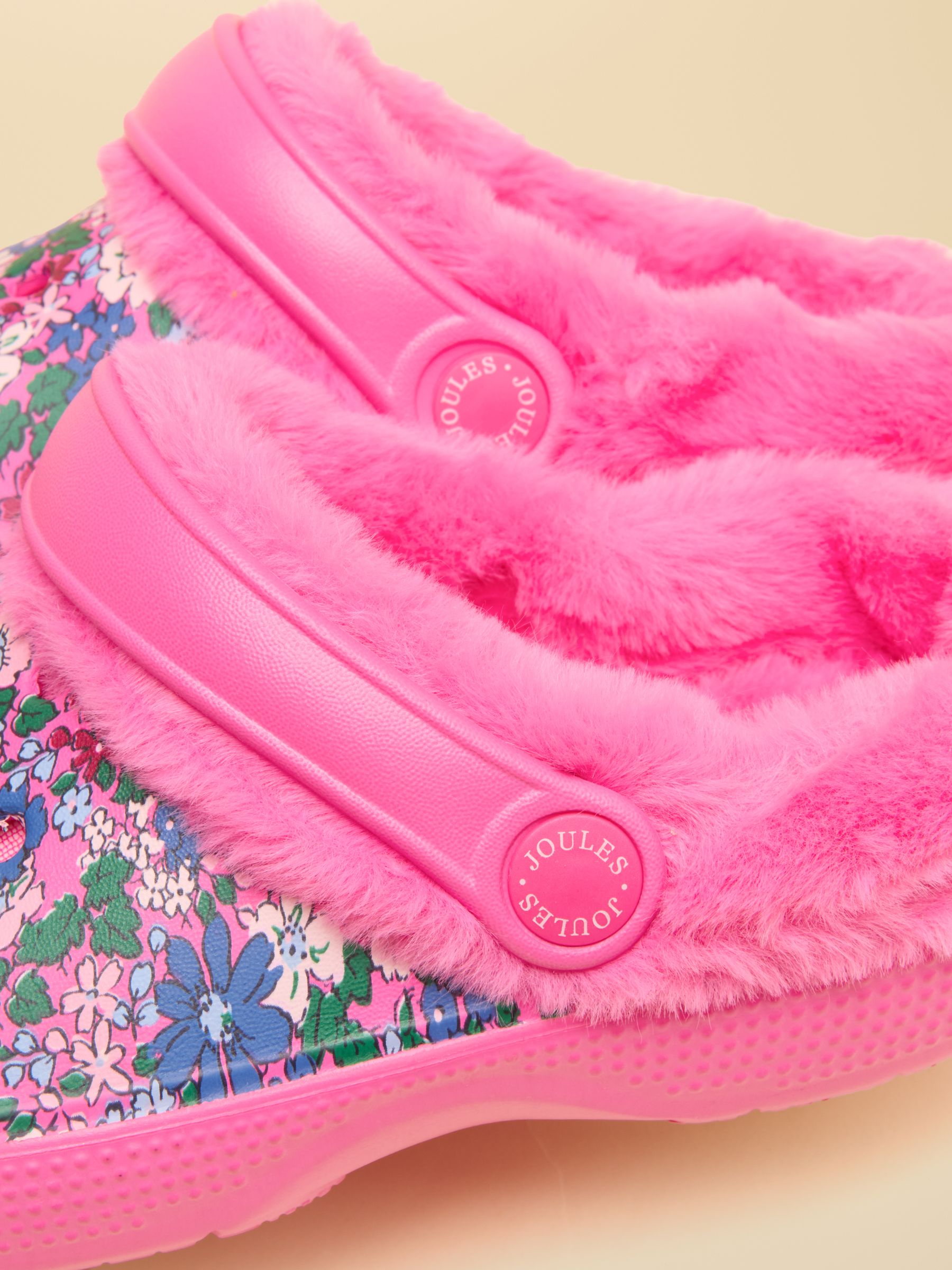 Winter Poole Pink Floral Lined Clogs - Image 6 of 6