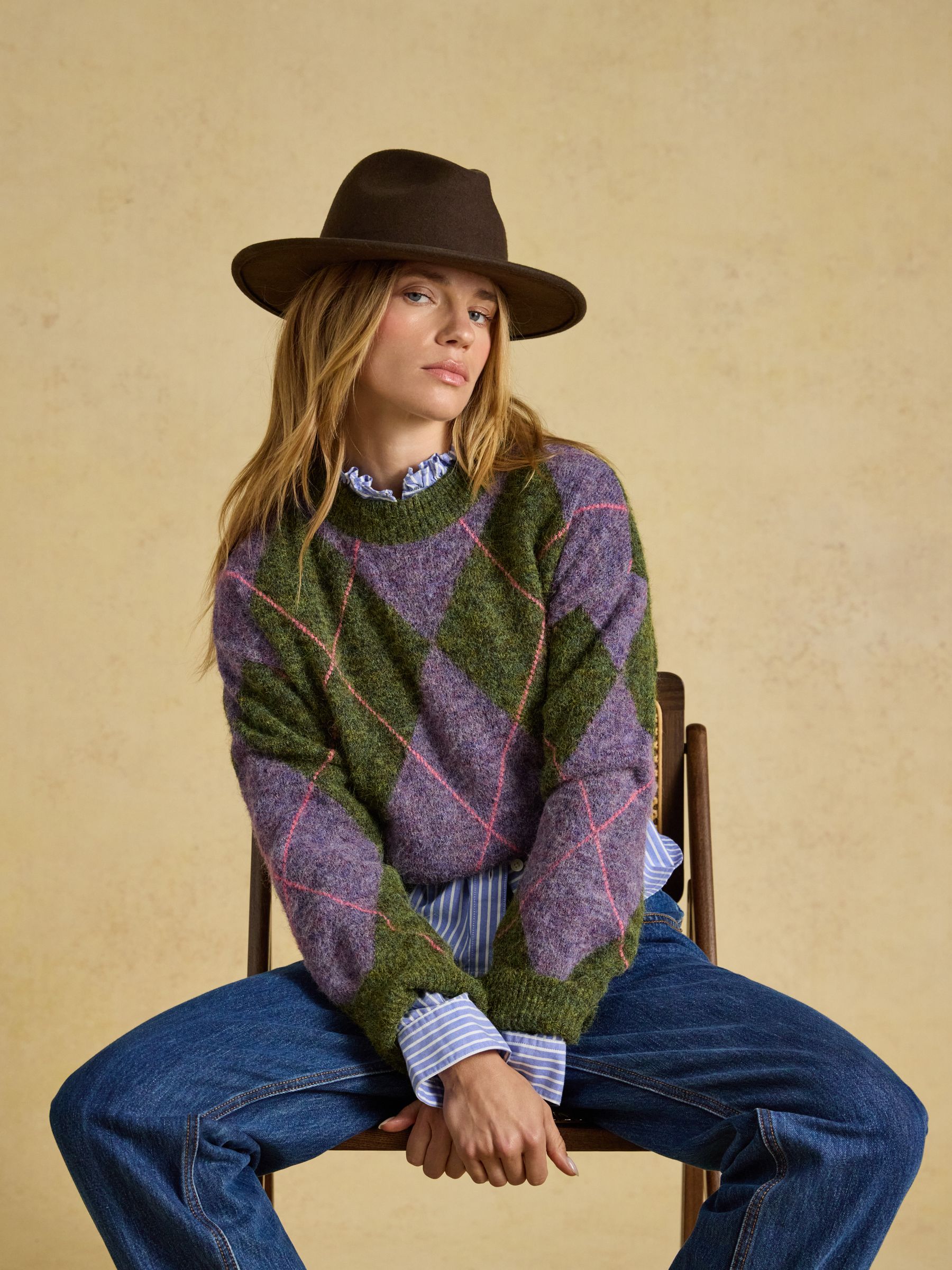 Grove Chocolate Brown Wool Fedora Hat - Image 2 of 8