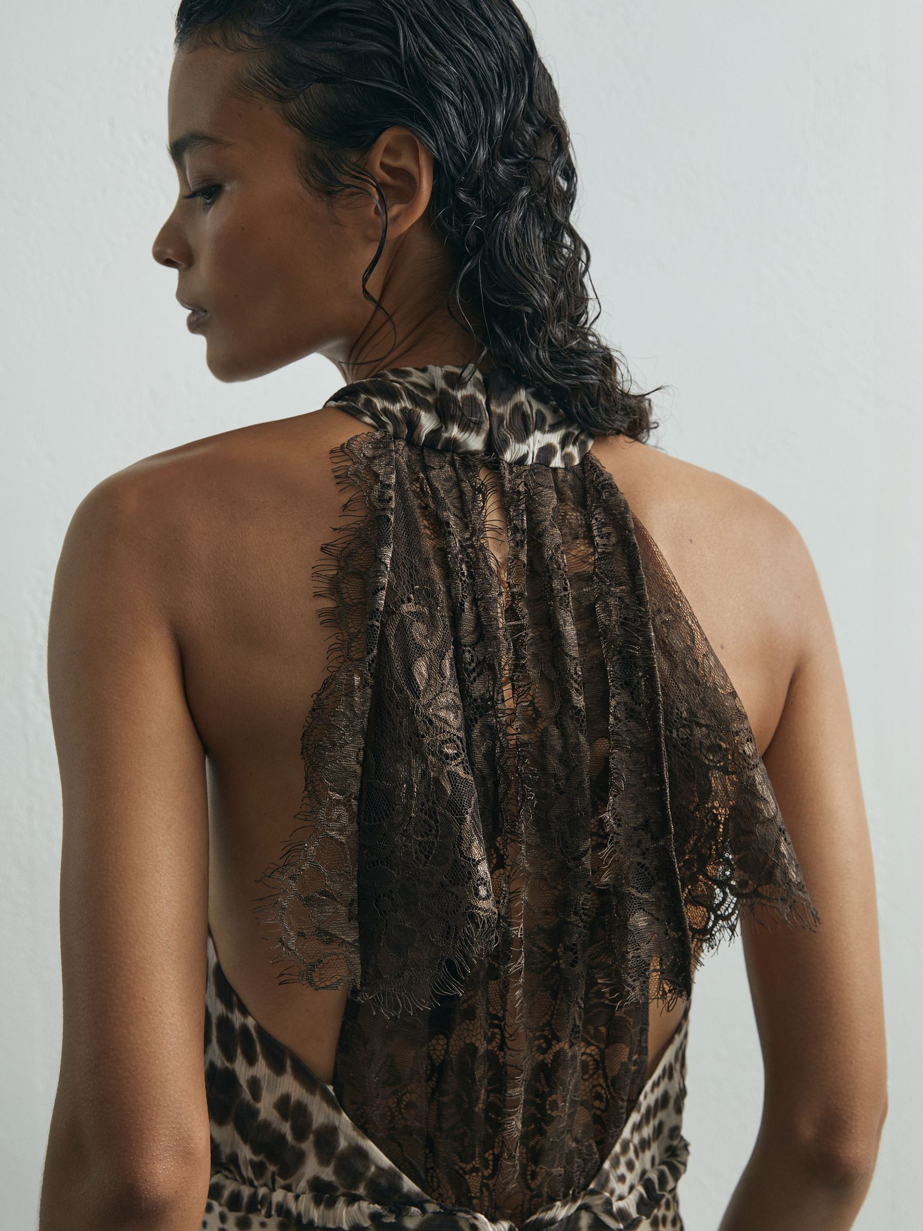 Atelier Animal-Print Wide-Leg Jumpsuit in Animal Print - Image 3 of 7