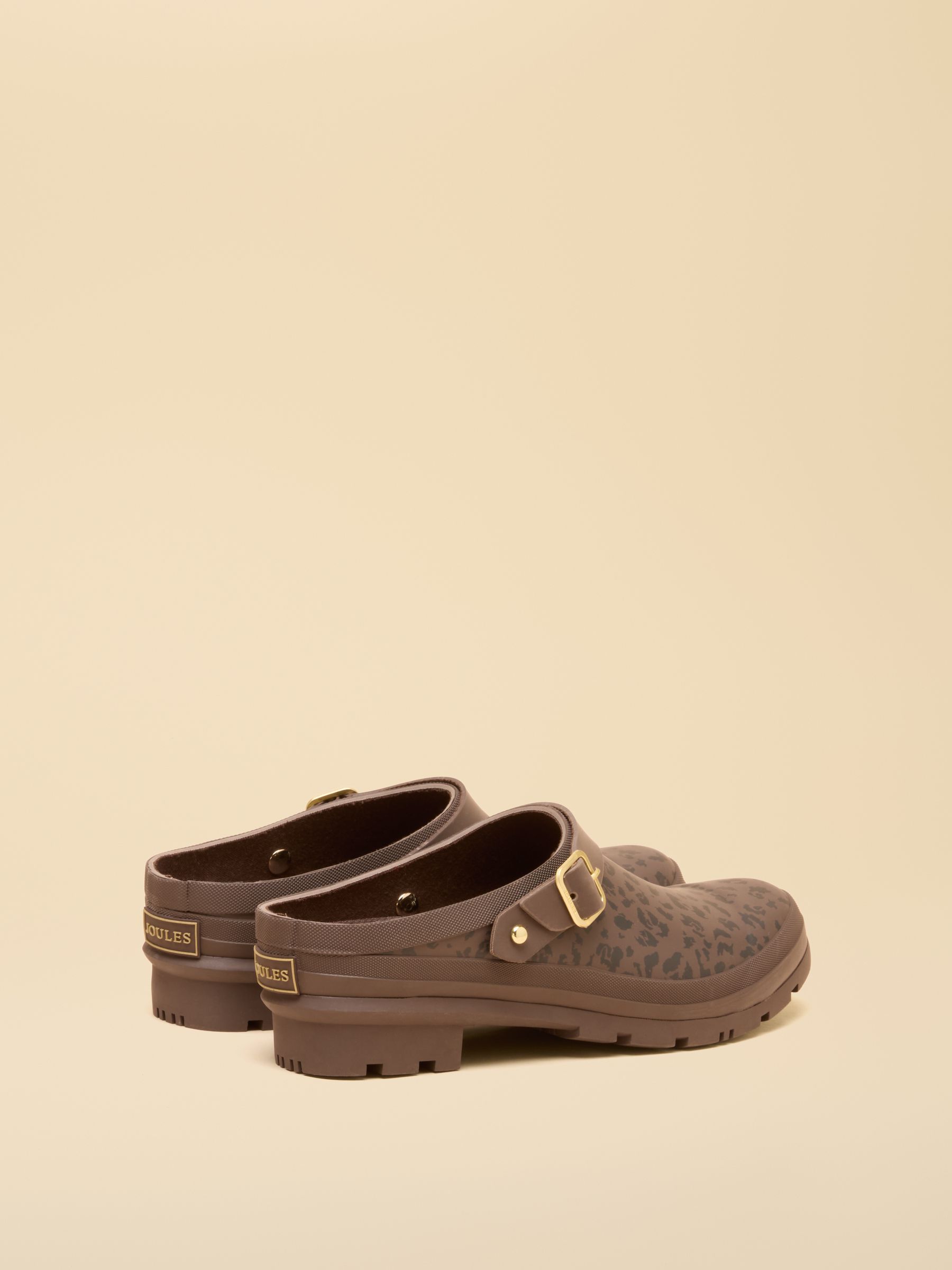 Elbridge Brown Leopard Welly Clogs - Image 2 of 6