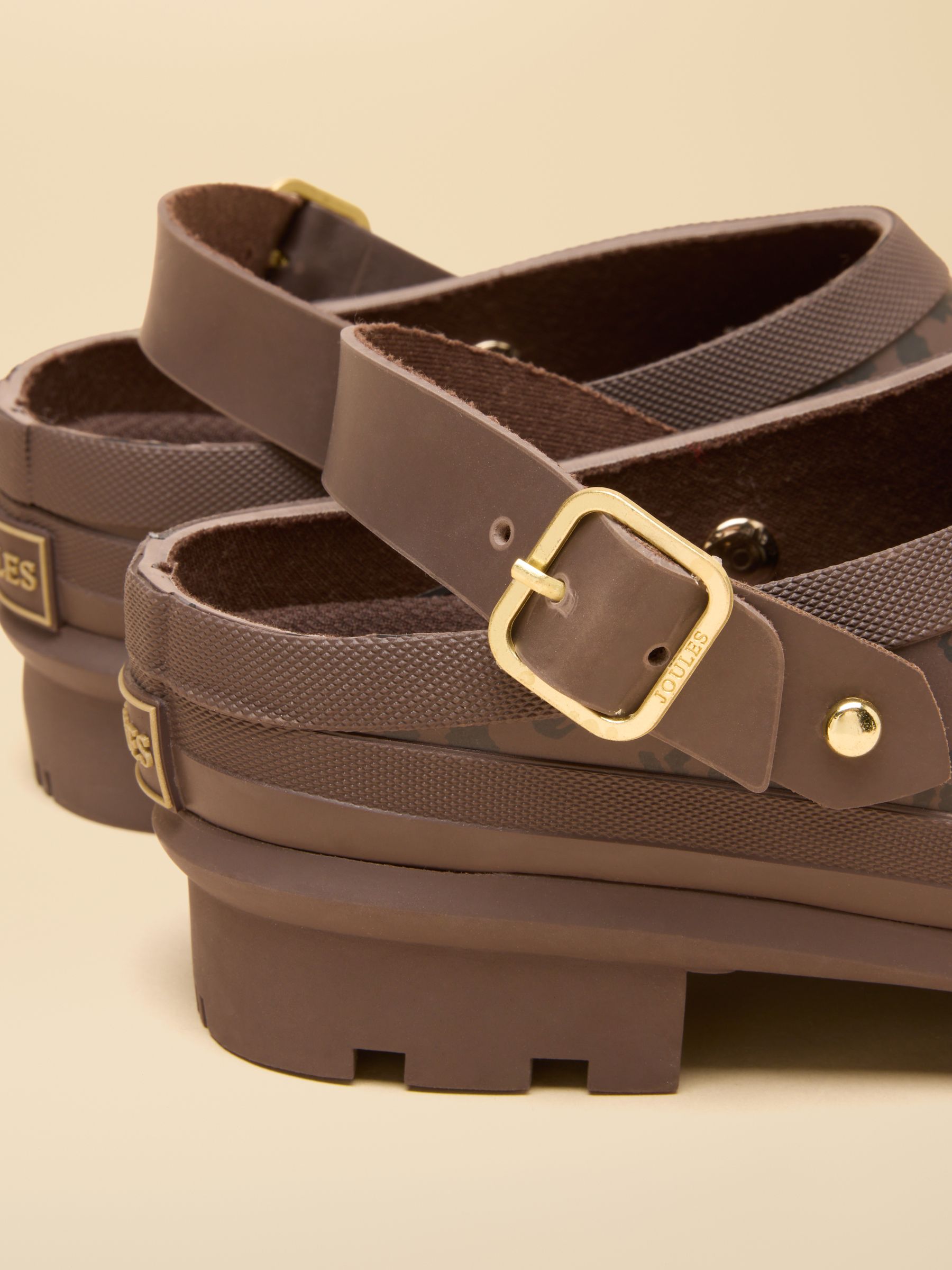 Elbridge Brown Leopard Welly Clogs - Image 5 of 6