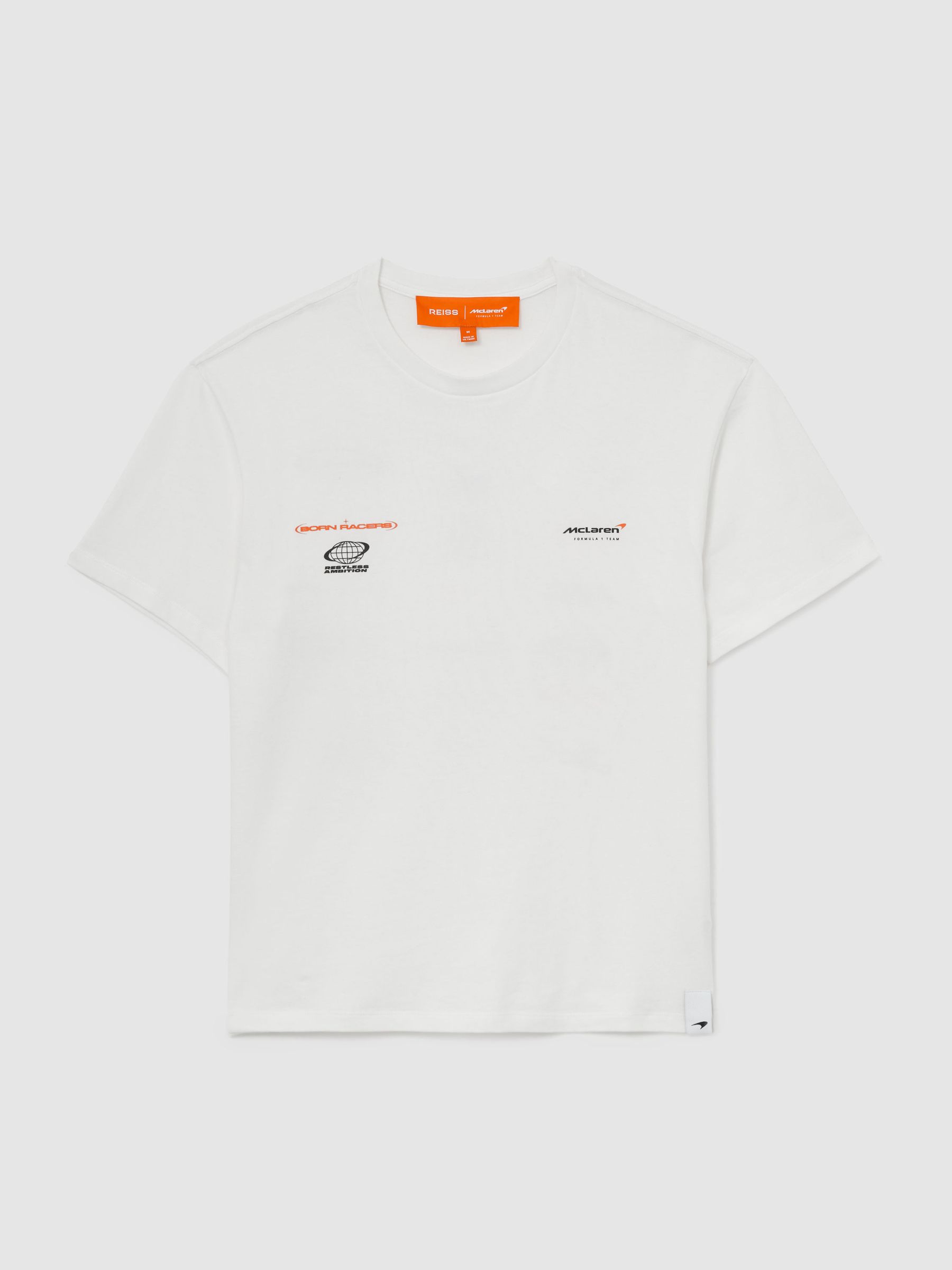 McLaren Racing Relaxed Logo T-Shirt Unisex-Fit in White - Image 2 of 8