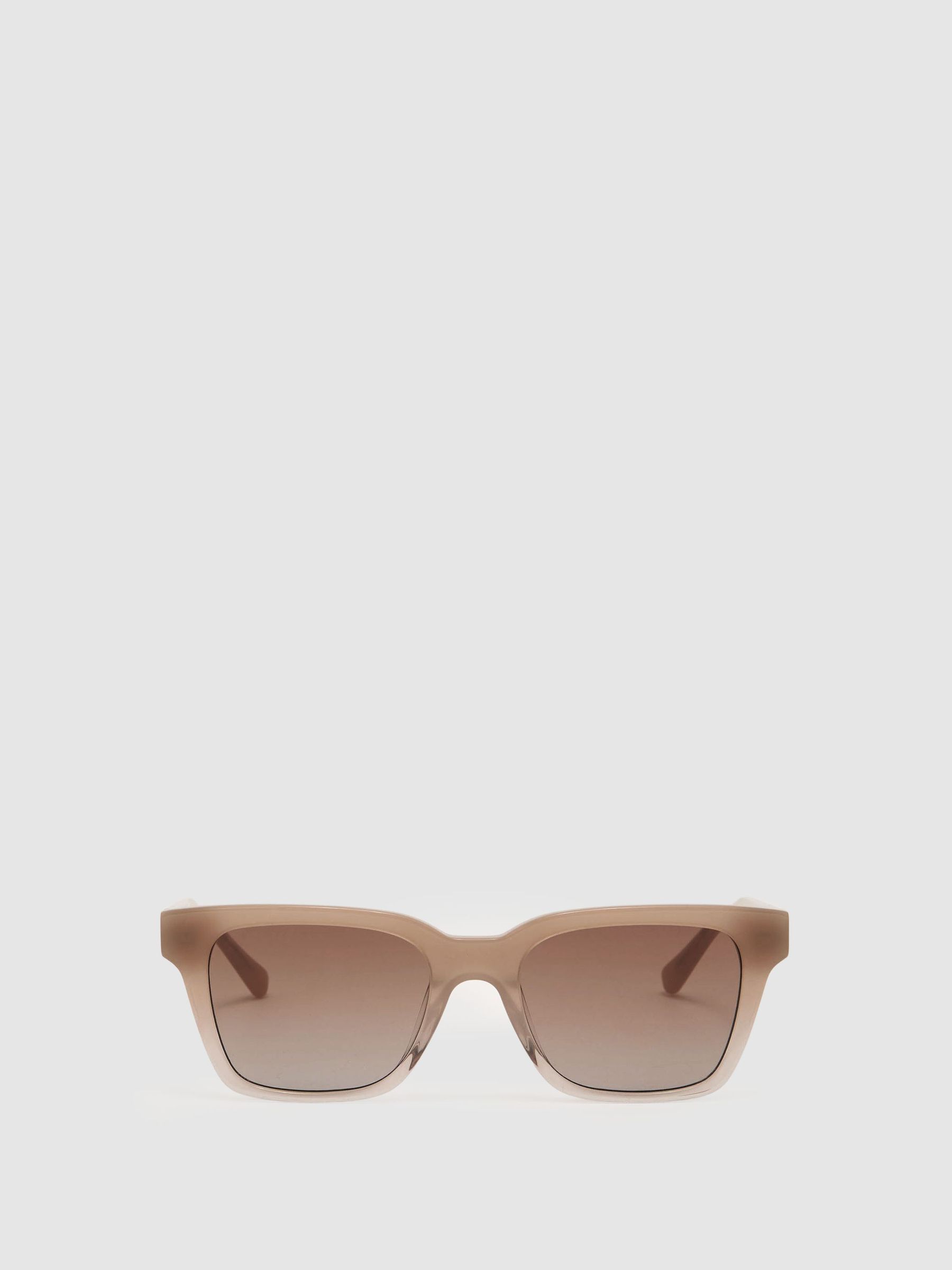 MessyWeekend Rectangle-Frame Sunglasses in Taupe - Image 2 of 6