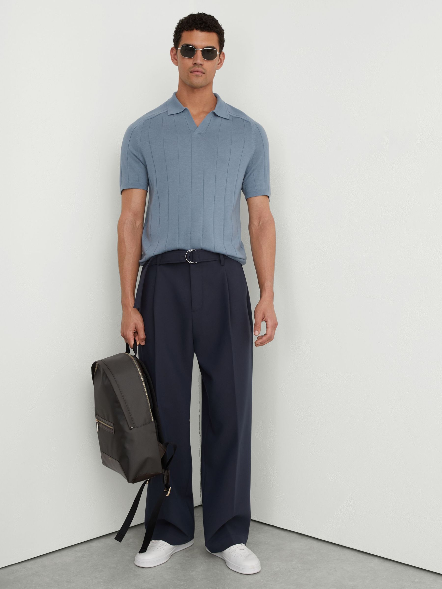 Polo Shirt in Armour Blue - image 3