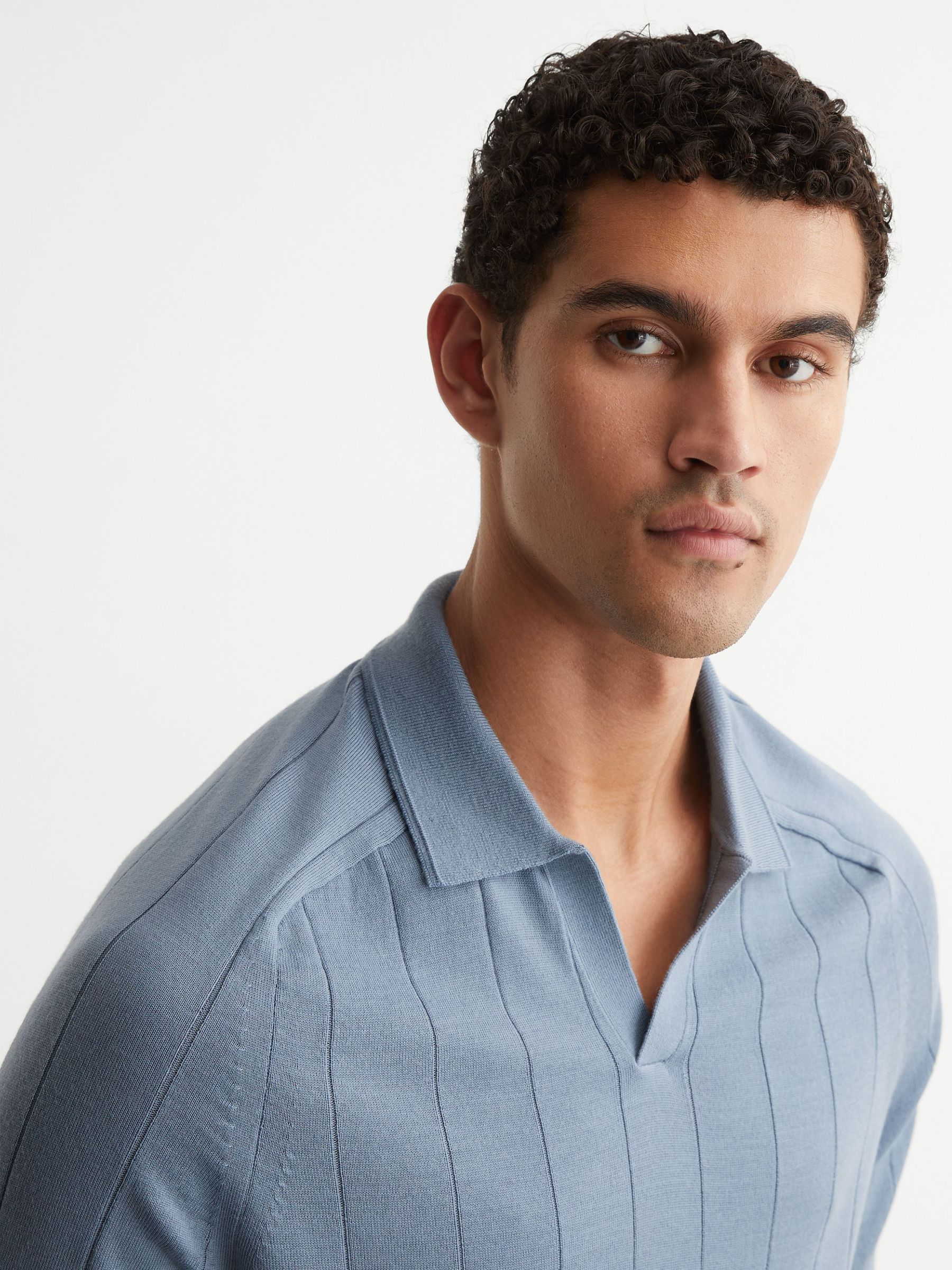 Polo Shirt in Armour Blue - image 4