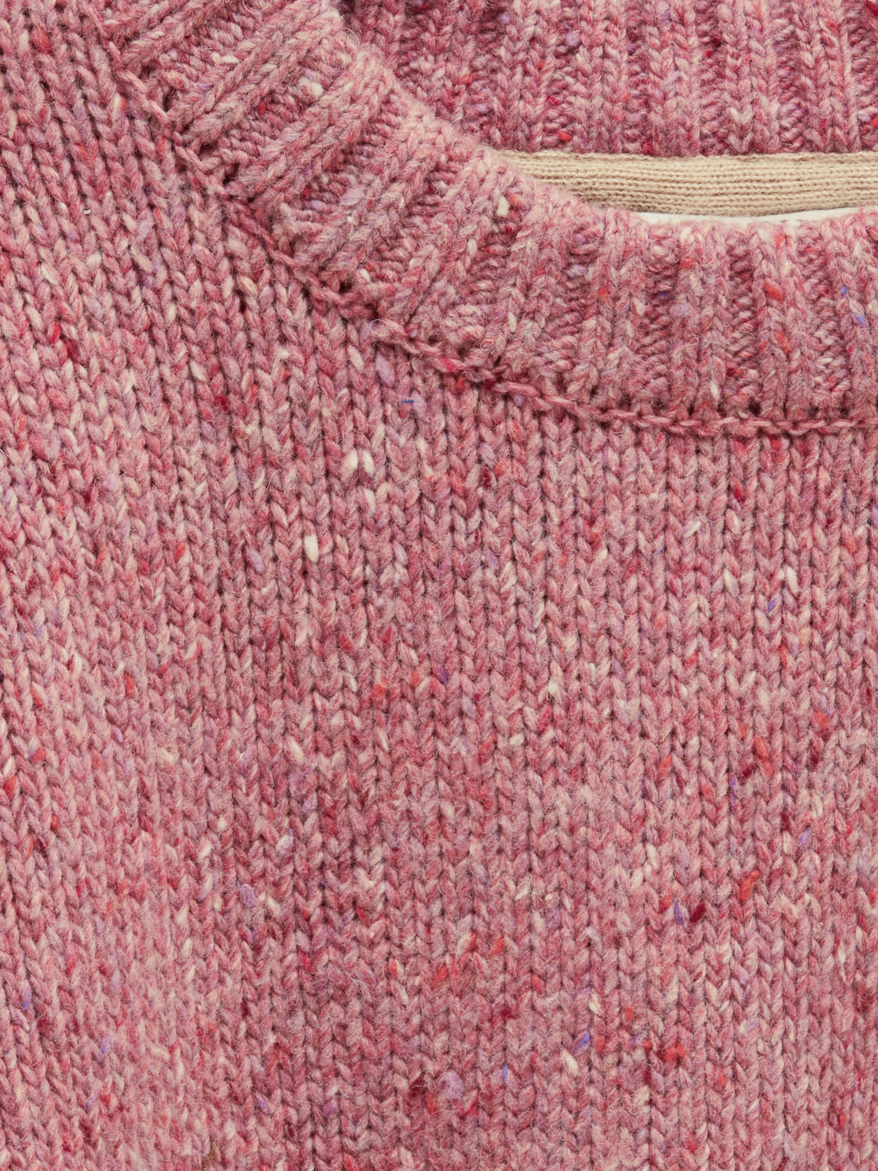 Kids' Fisherman Pink Rib Jumper - Image 4 of 4 Kids' Fisherman Pink Rib Jumper - Image 4 of 4