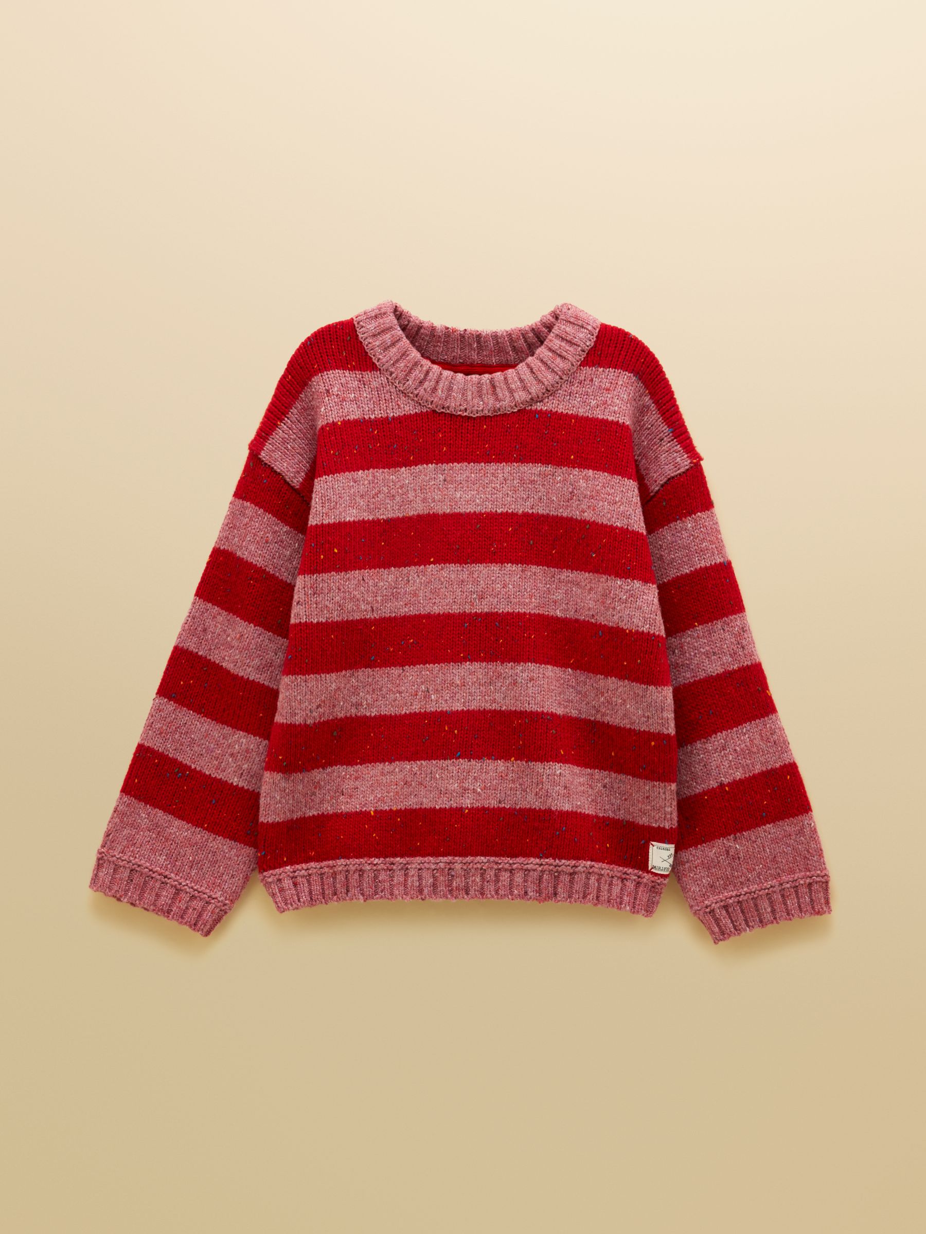 Kids' Fisherman Red & Pink Rib Jumper - Image 1 of 4