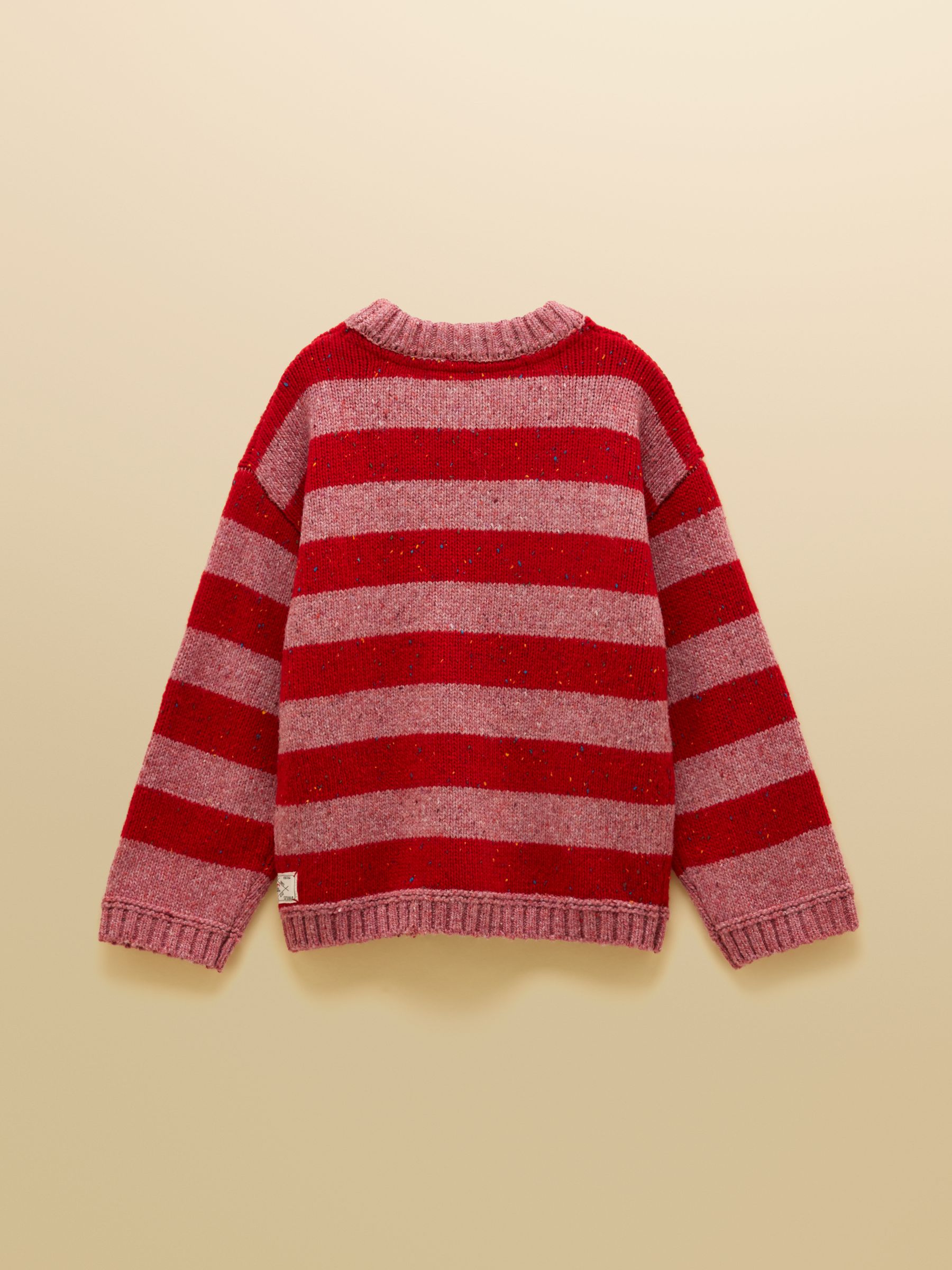 Kids' Fisherman Red & Pink Rib Jumper - Image 2 of 4