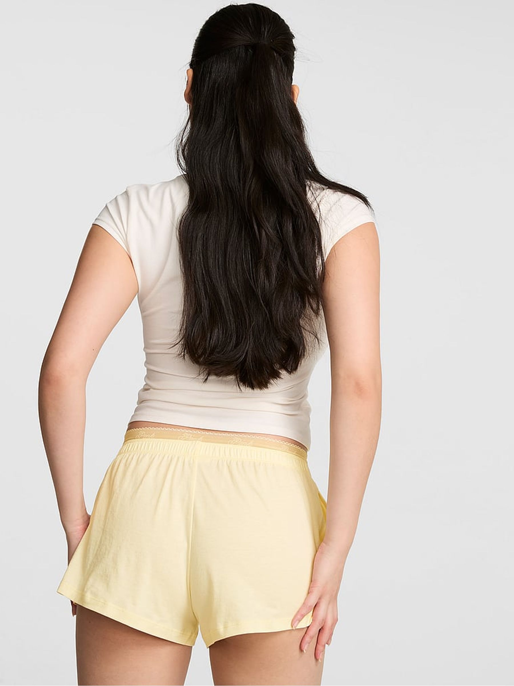 Palest Yellow Jersey Short Pyjama Bottoms - Image 2 of 2