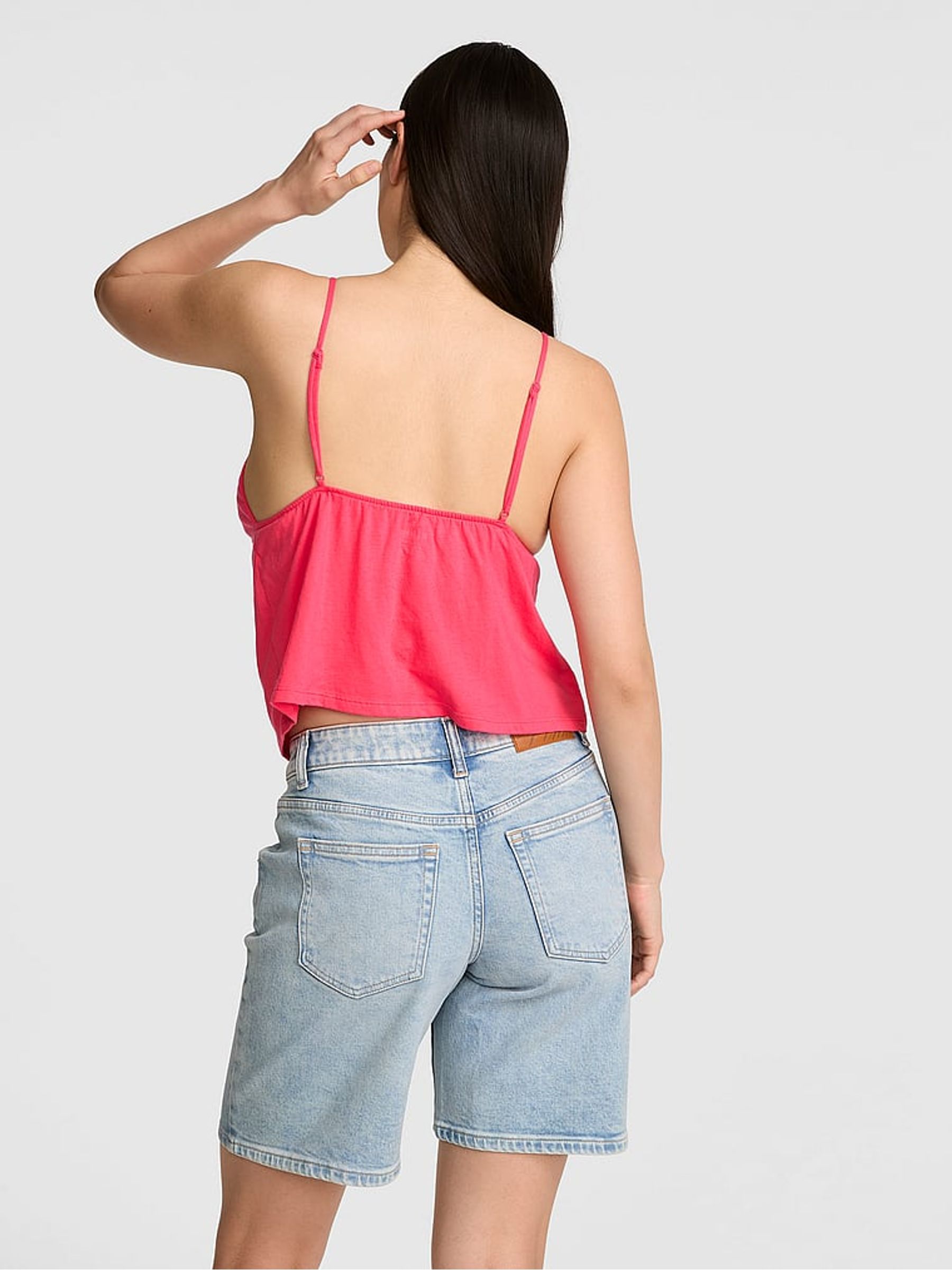 Candy Pink Babydoll Cami Top - Image 2 of 2