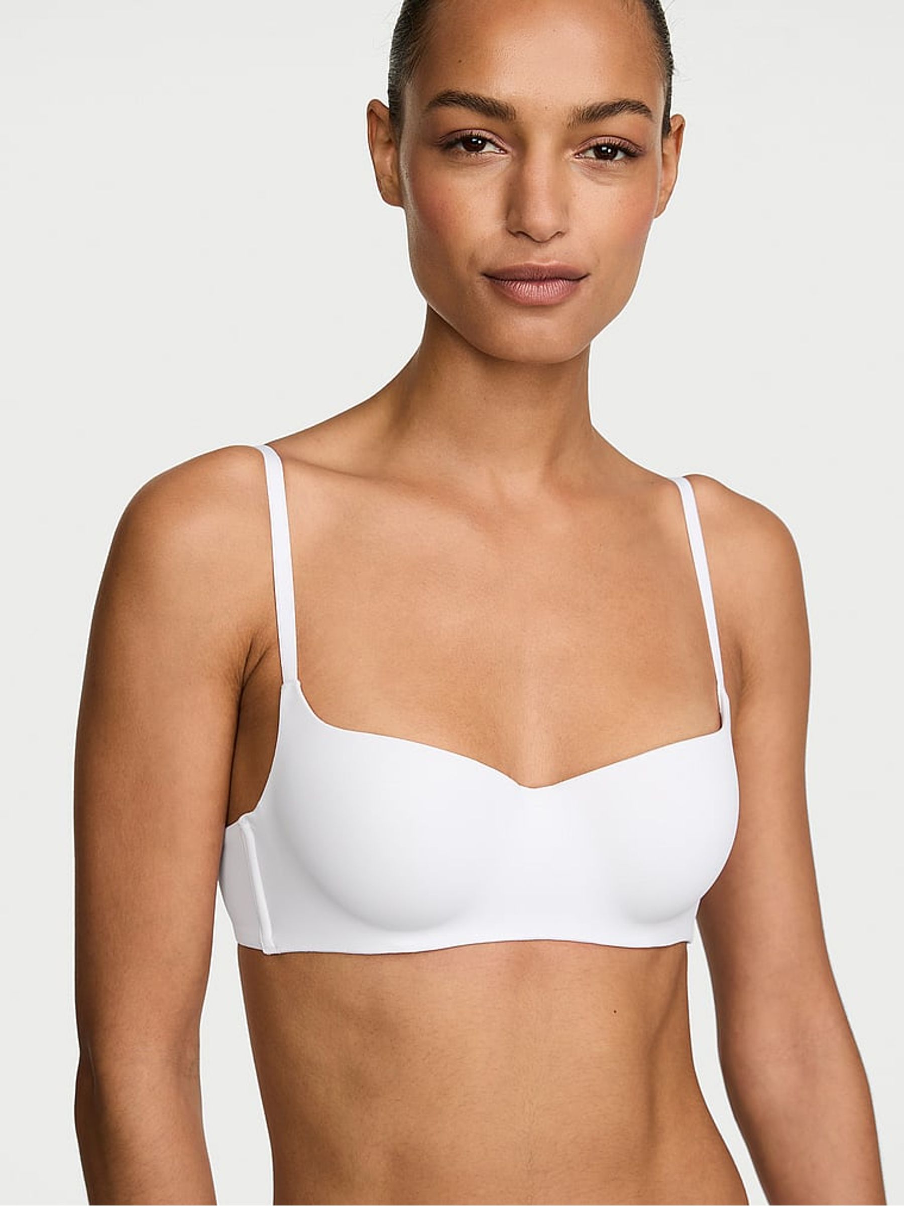 White Lightly Lined Balcony Bra - Image 1 of 2