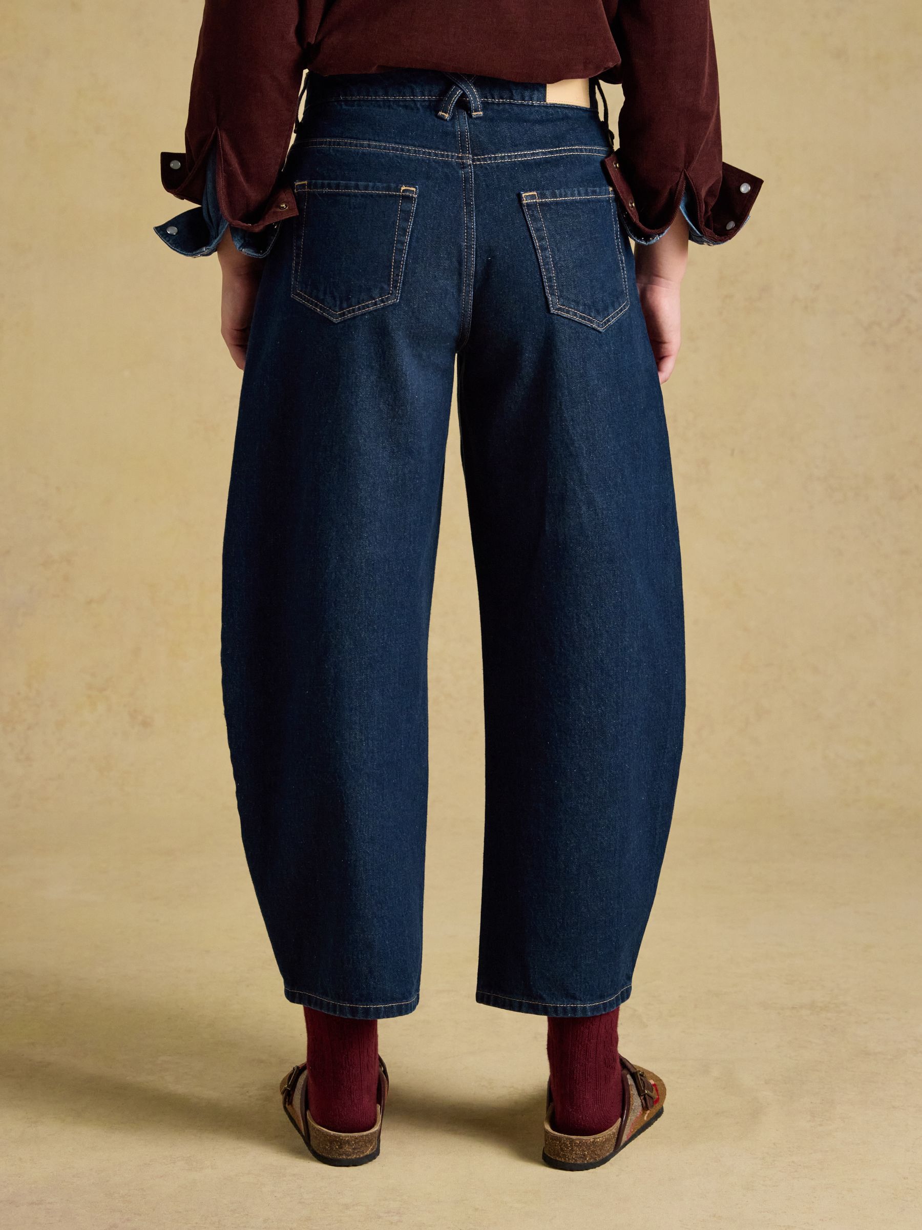 Dark Blue Western Barrel Jean - Image 2 of 7