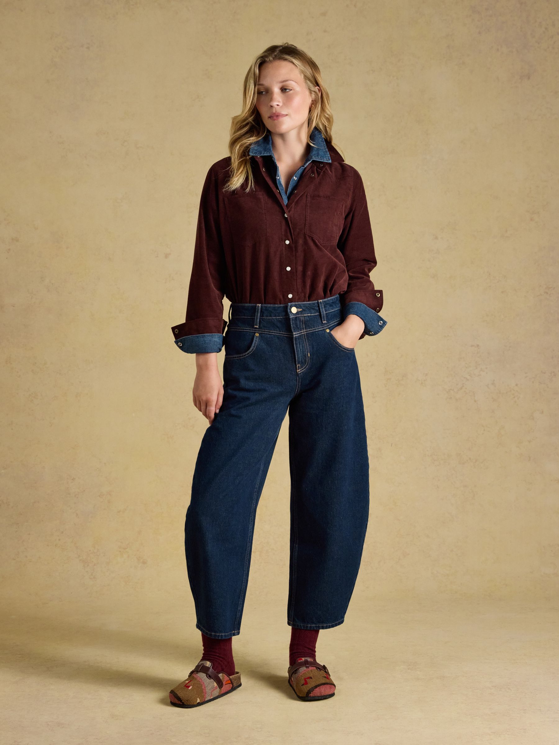 Dark Blue Western Barrel Jean - Image 5 of 7