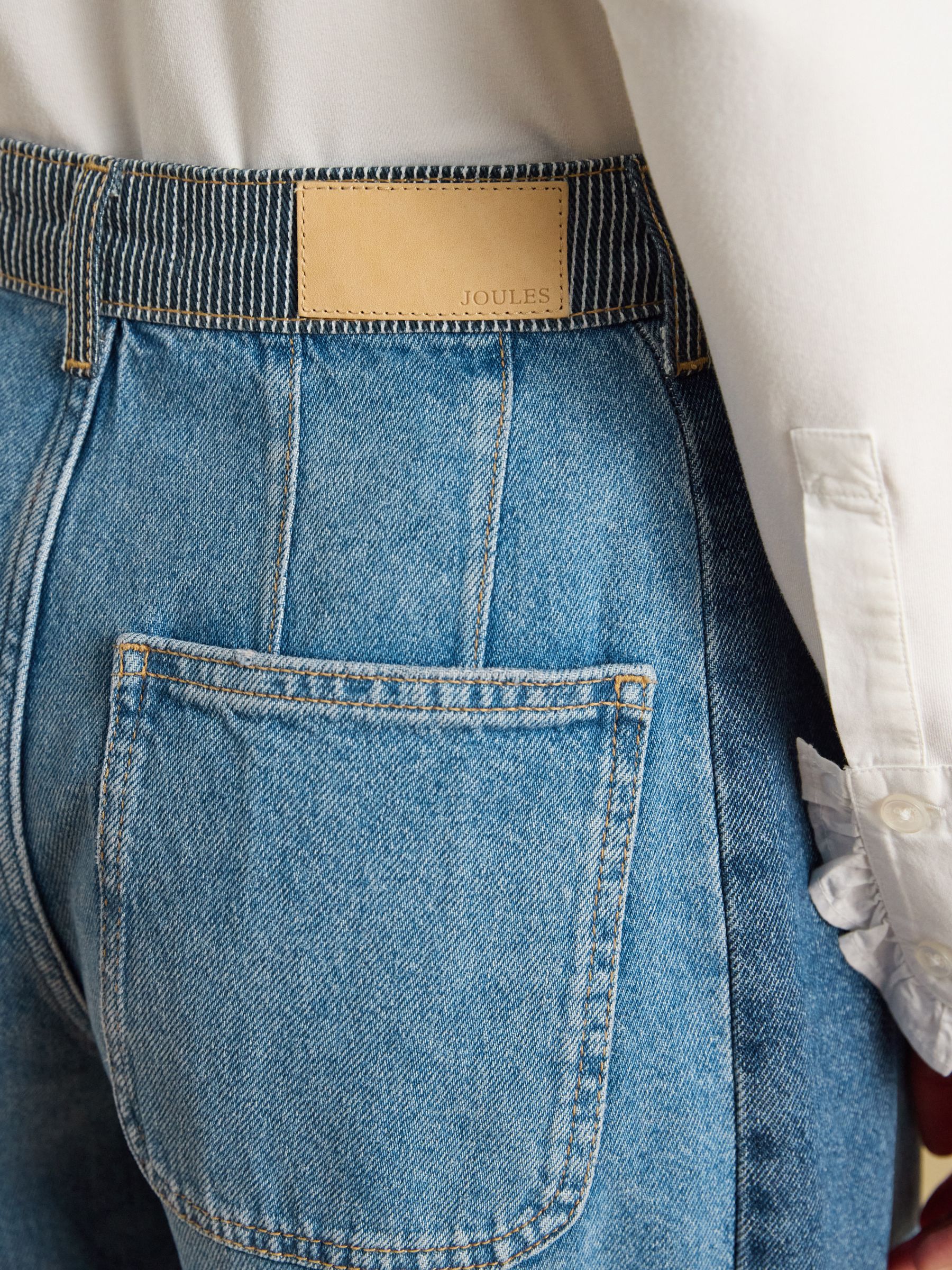 Mid Wash Hotch Potch Relaxed Fit High Waisted Jean - Image 7 of 8