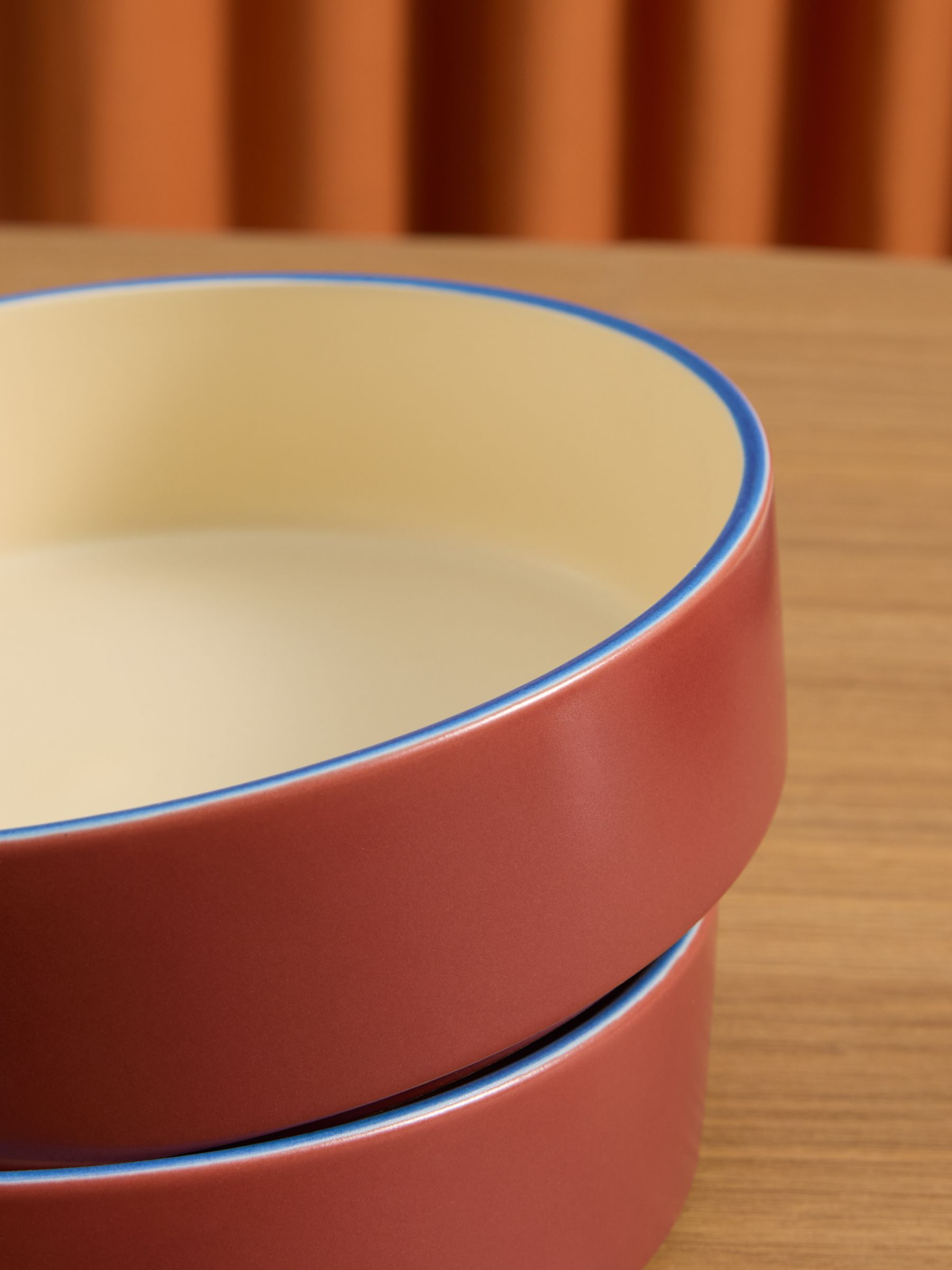 4 Pack Modern Studio Pasta Bowls in Brown - Image 2 of 2