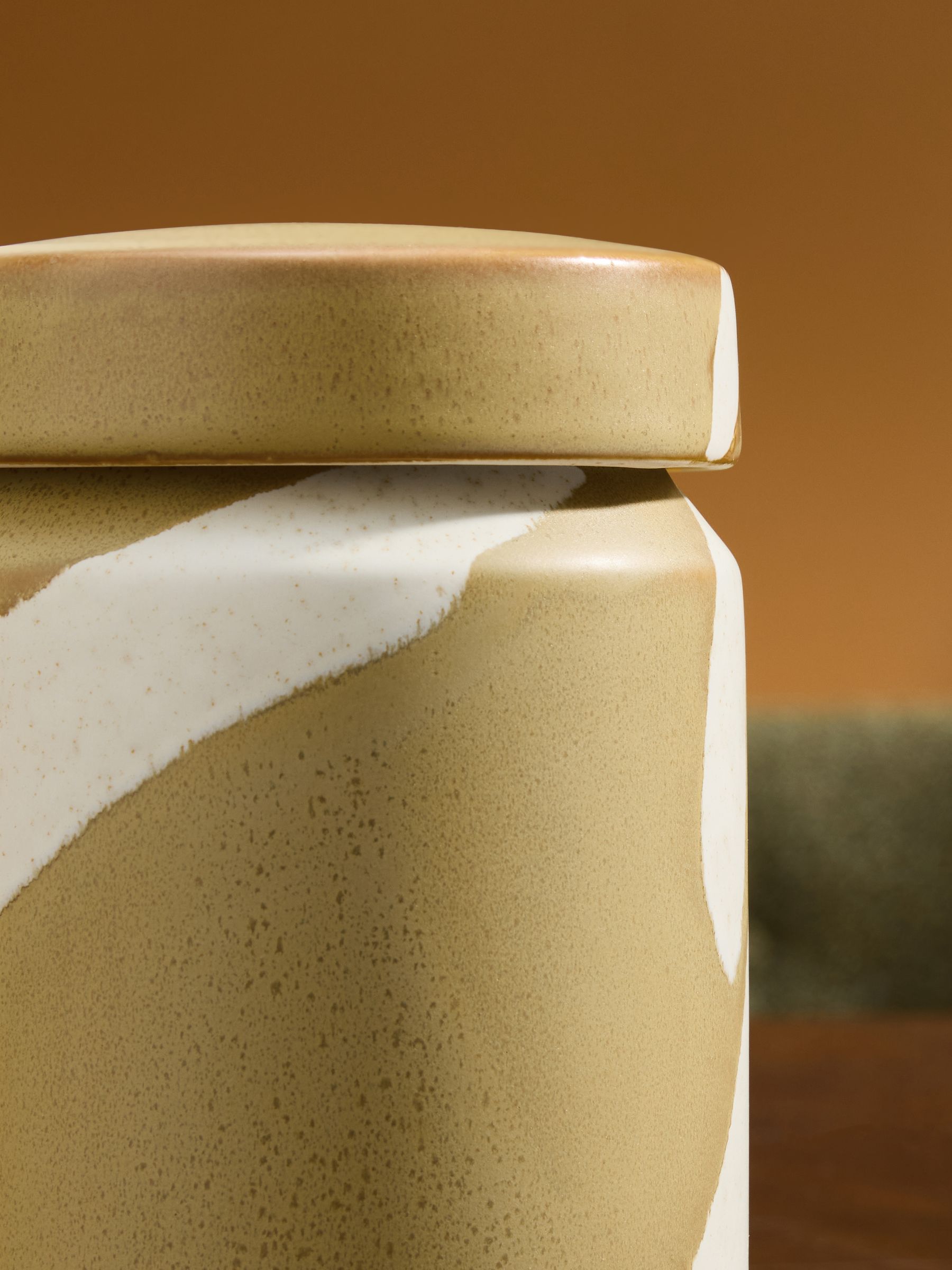 Enzo Mustard Storage Jar in Yellow - Image 3 of 4