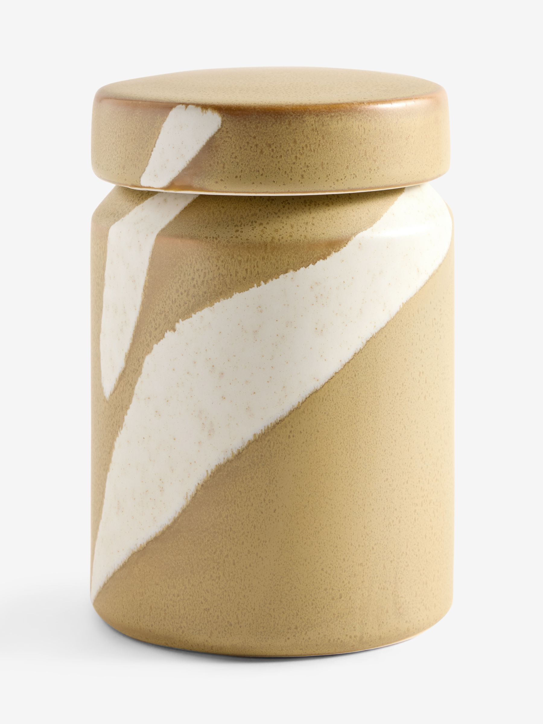 Enzo Mustard Storage Jar in Yellow - Image 4 of 4