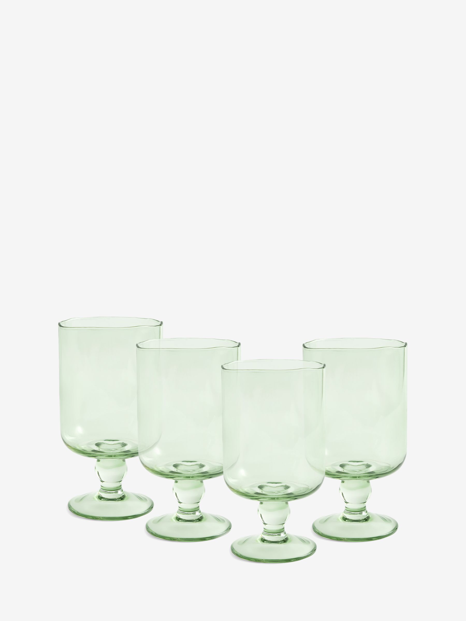 4 Pack Wine Glass Solid Colour Spray in Green - Image 4 of 4 4 Pack Wine Glass Solid Colour Spray in Green - Image 4 of 4