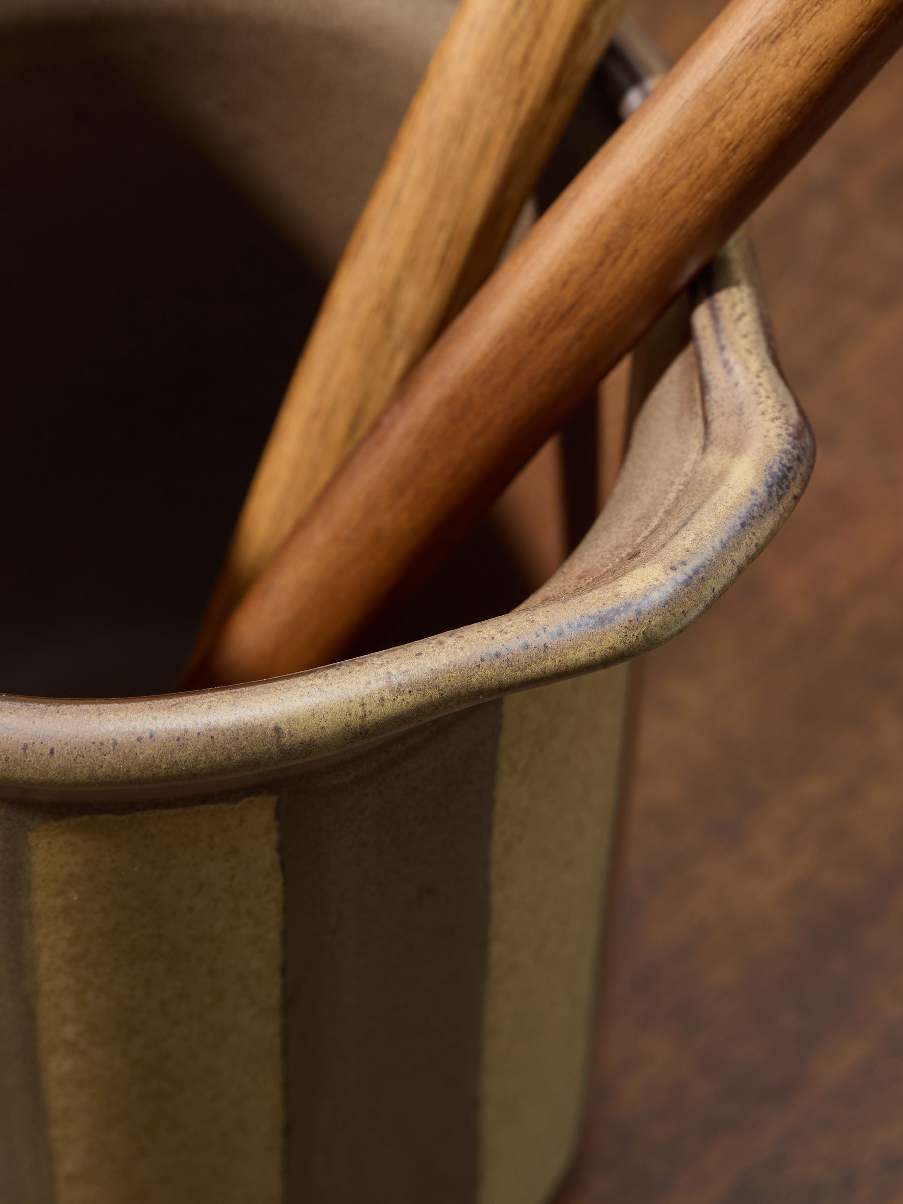 Tomas Utensil Jar in Brown - Image 2 of 3