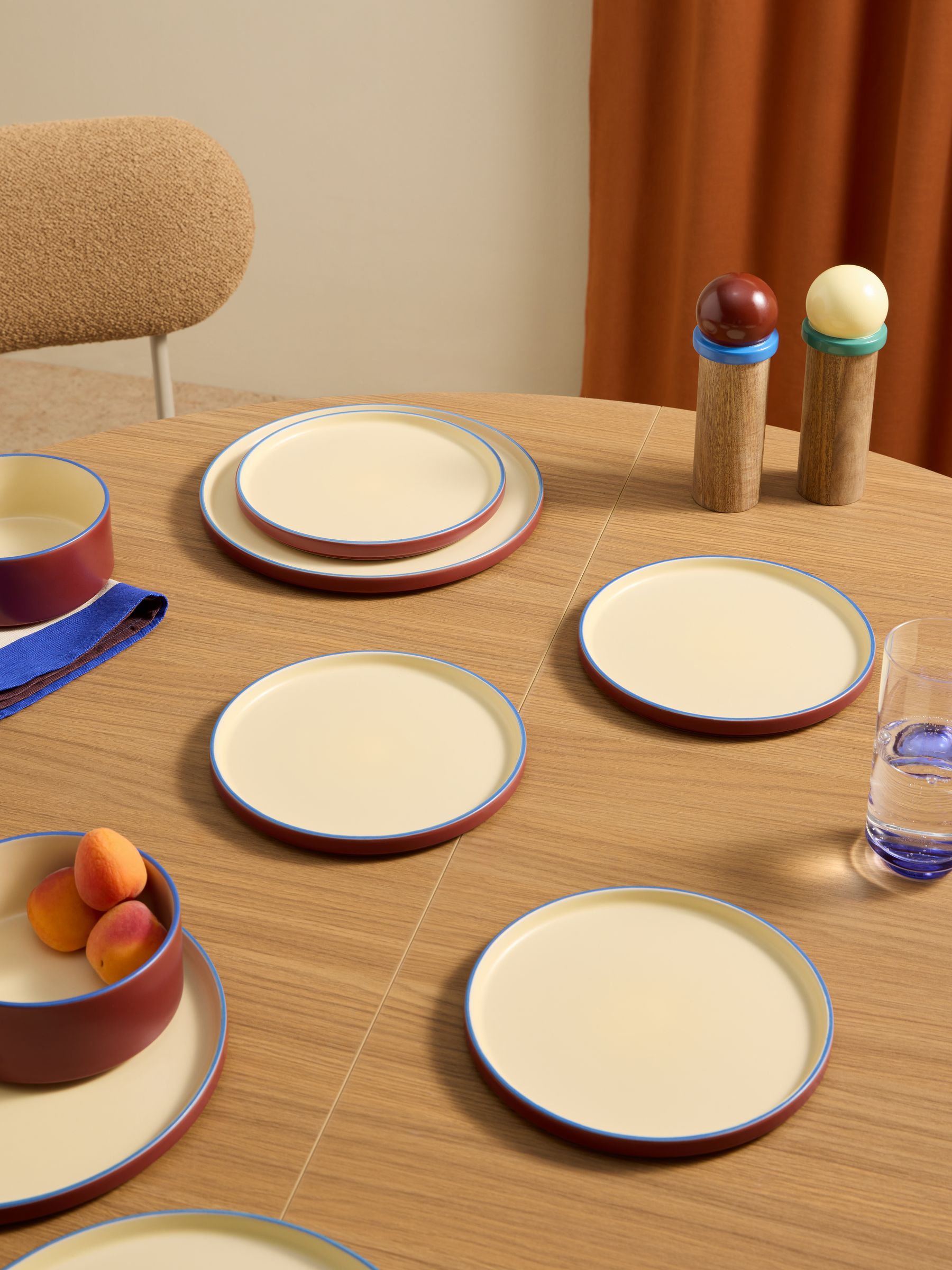 4 Pack Modern Studio Side Plates in Brown - Image 1 of 1