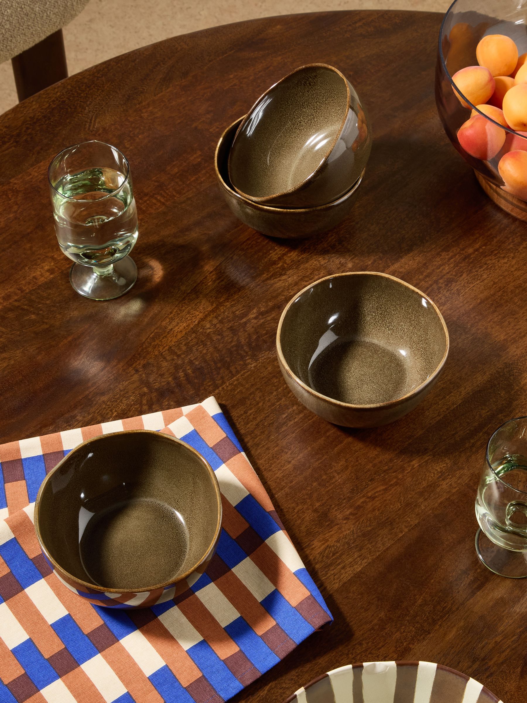4 Pack Travellers Rest Cereal Bowls in Brown - Image 1 of 1