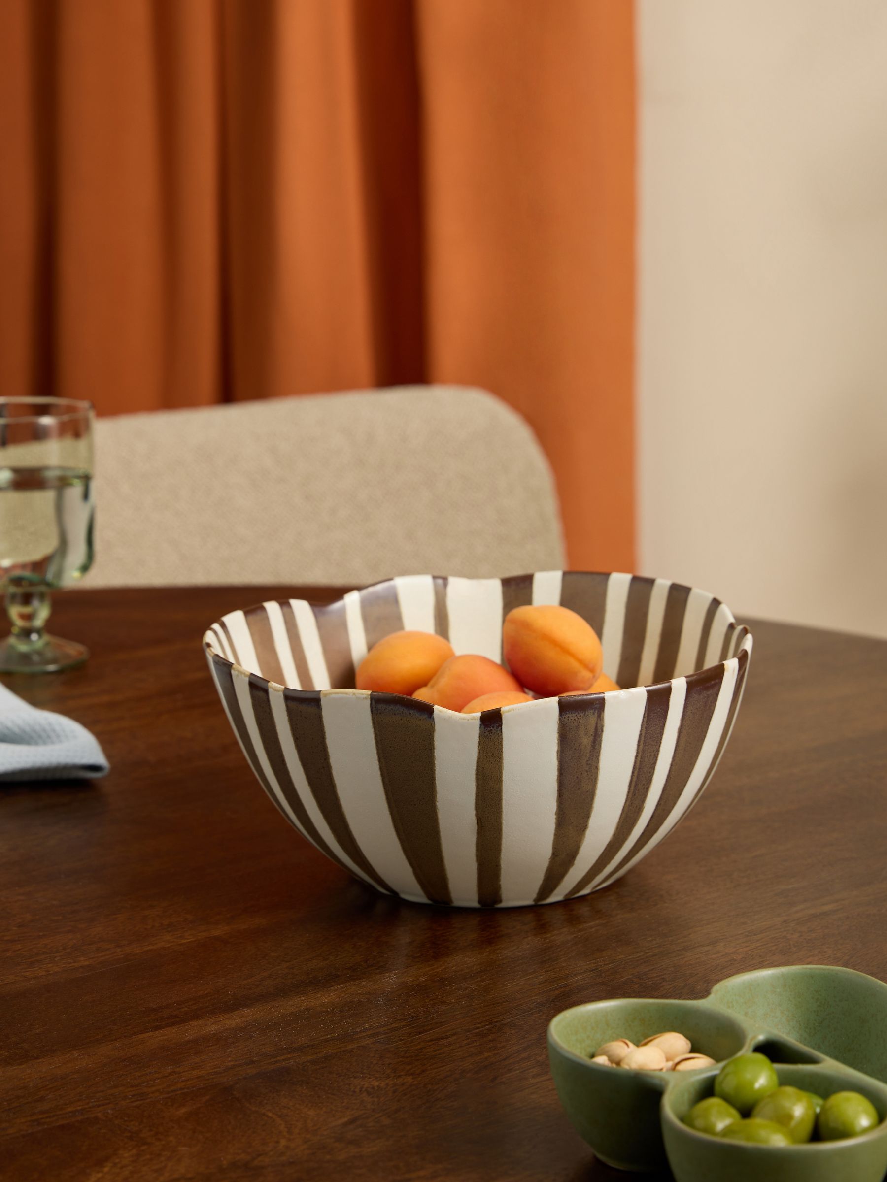 Bernardo Serving Bowl in Brown - Image 1 of 3