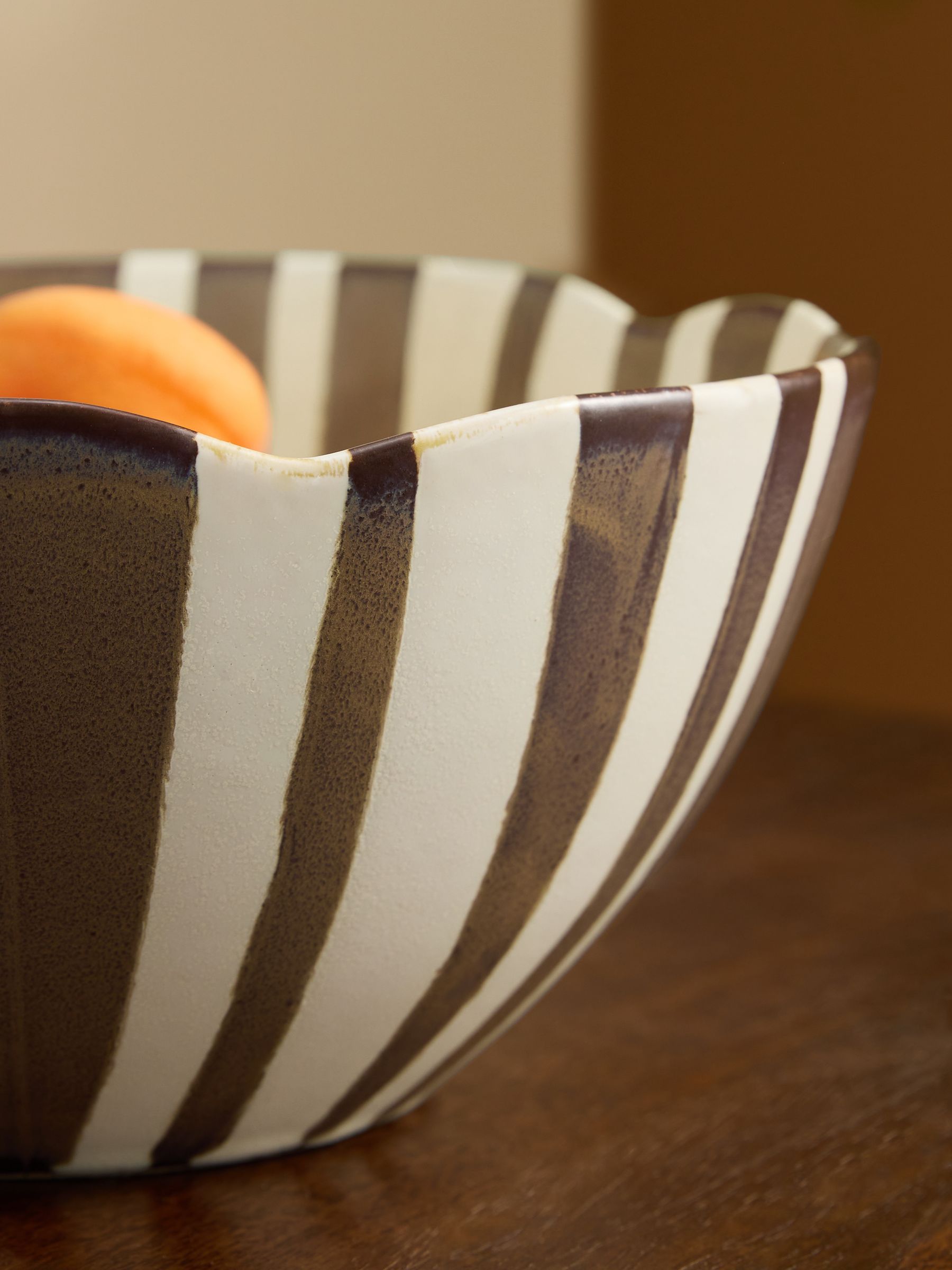 Bernardo Serving Bowl in Brown - Image 2 of 3